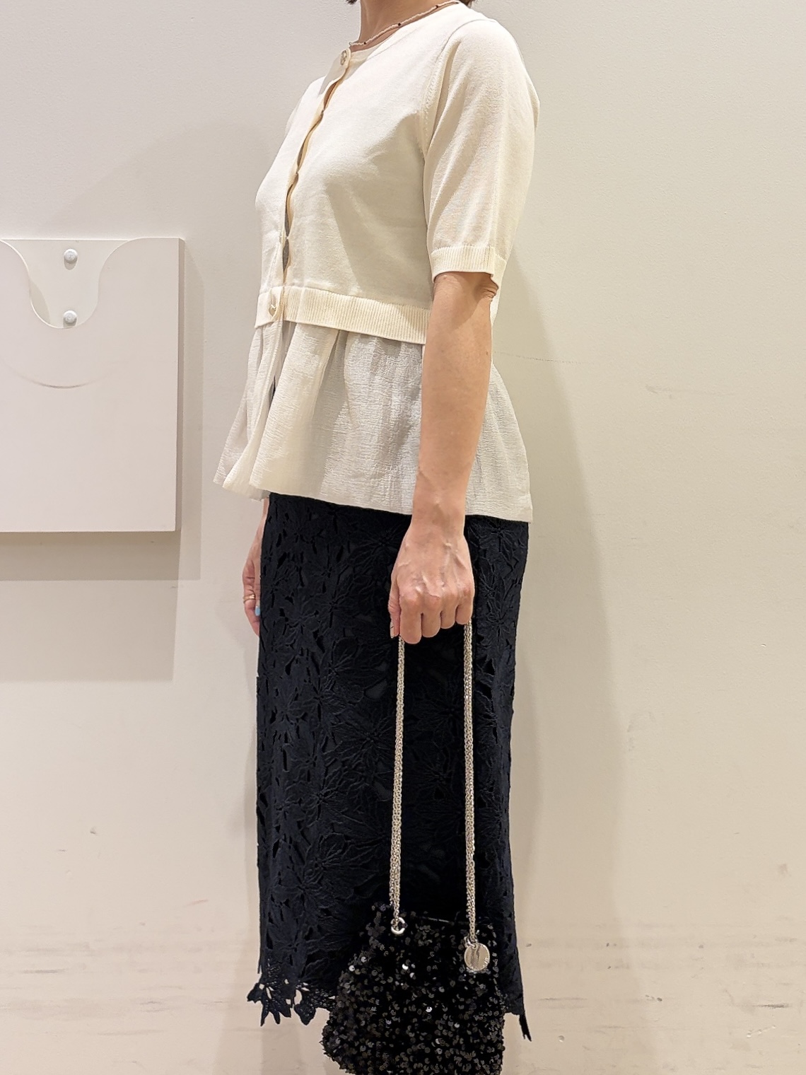 YUKOさんの「index｜クロスオーバルメタルリング」を使ったコーディネート