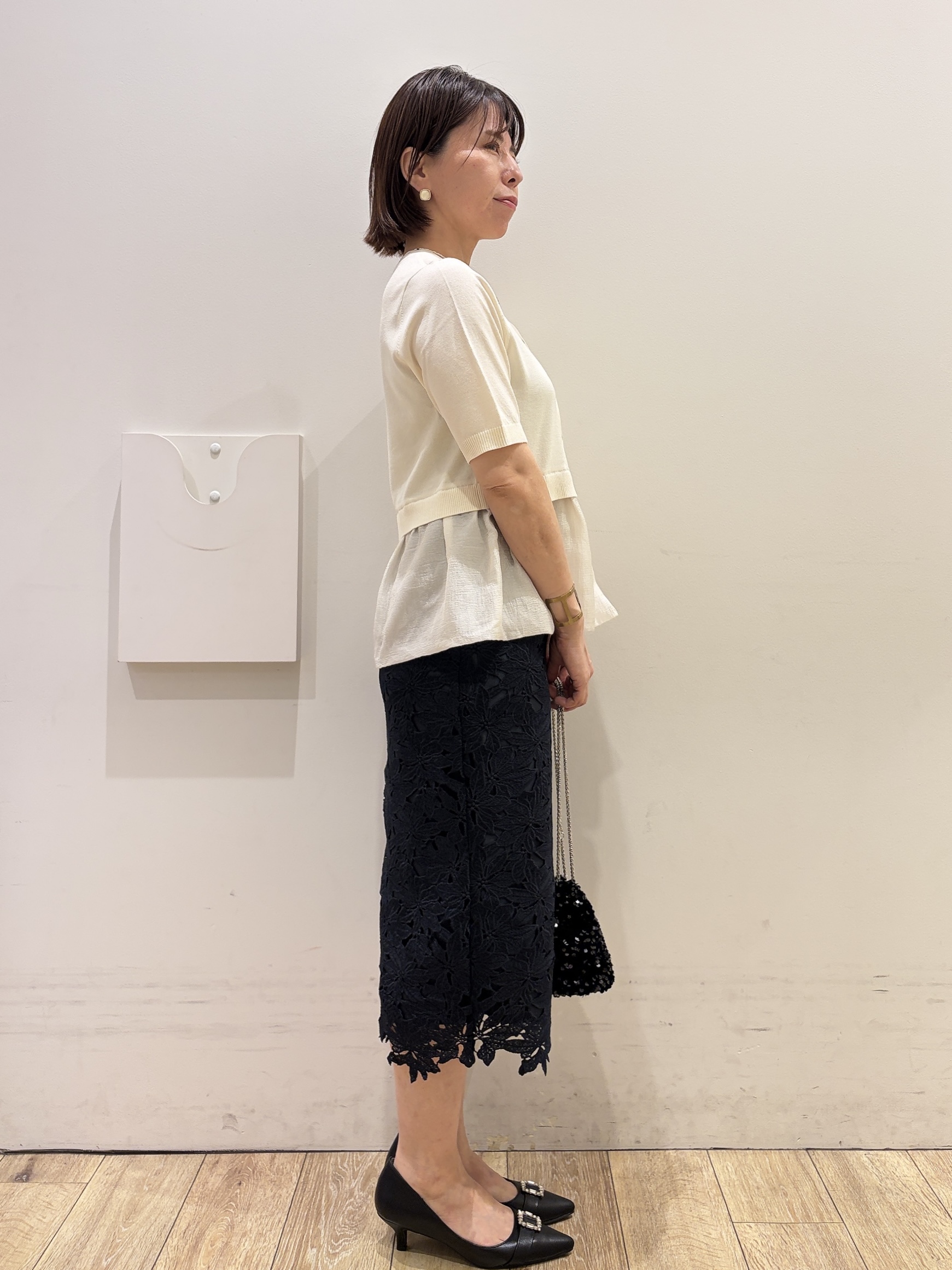 YUKOさんの「index｜クロスオーバルメタルリング」を使ったコーディネート