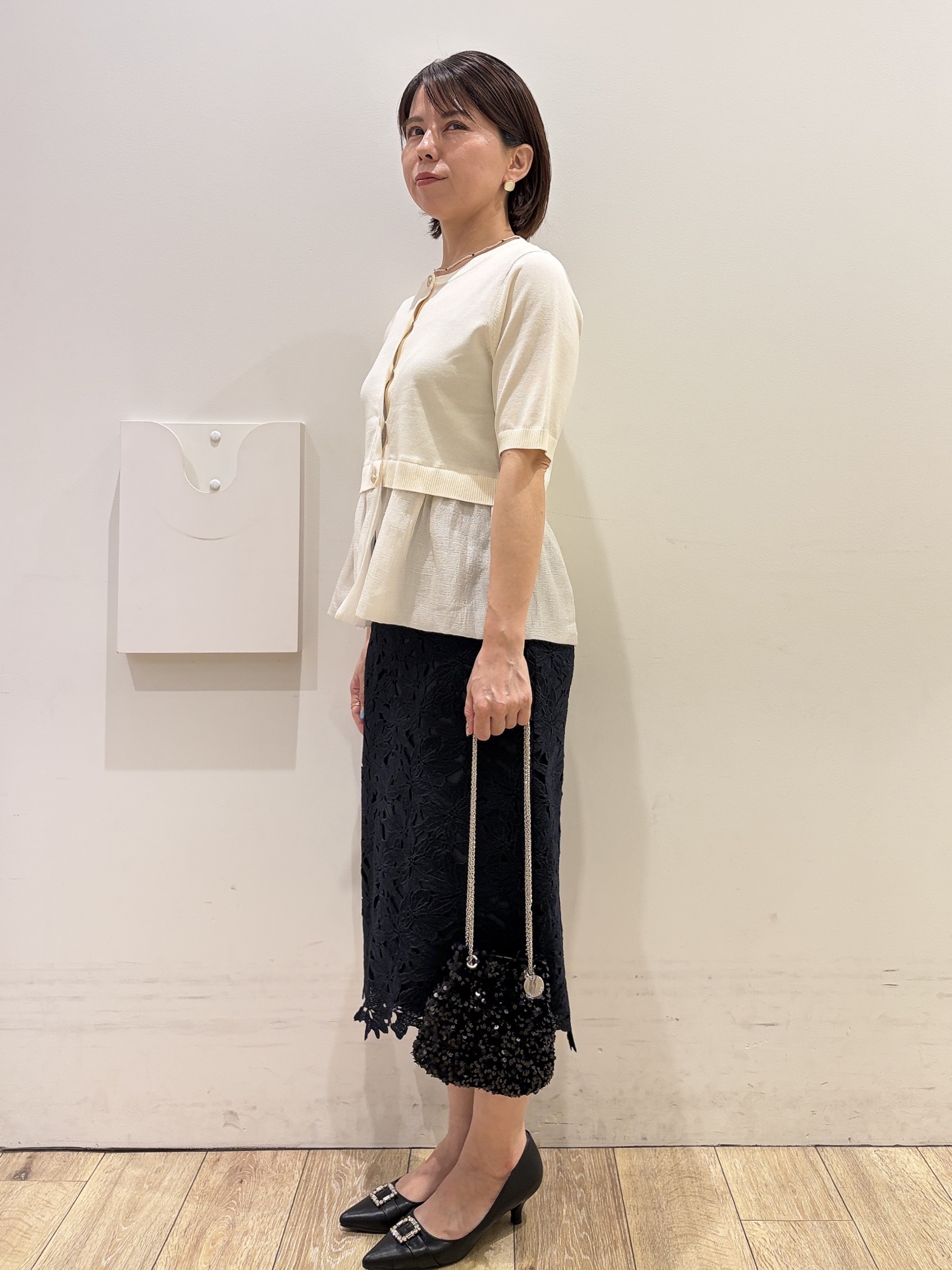 YUKOさんの「index｜クロスオーバルメタルリング」を使ったコーディネート