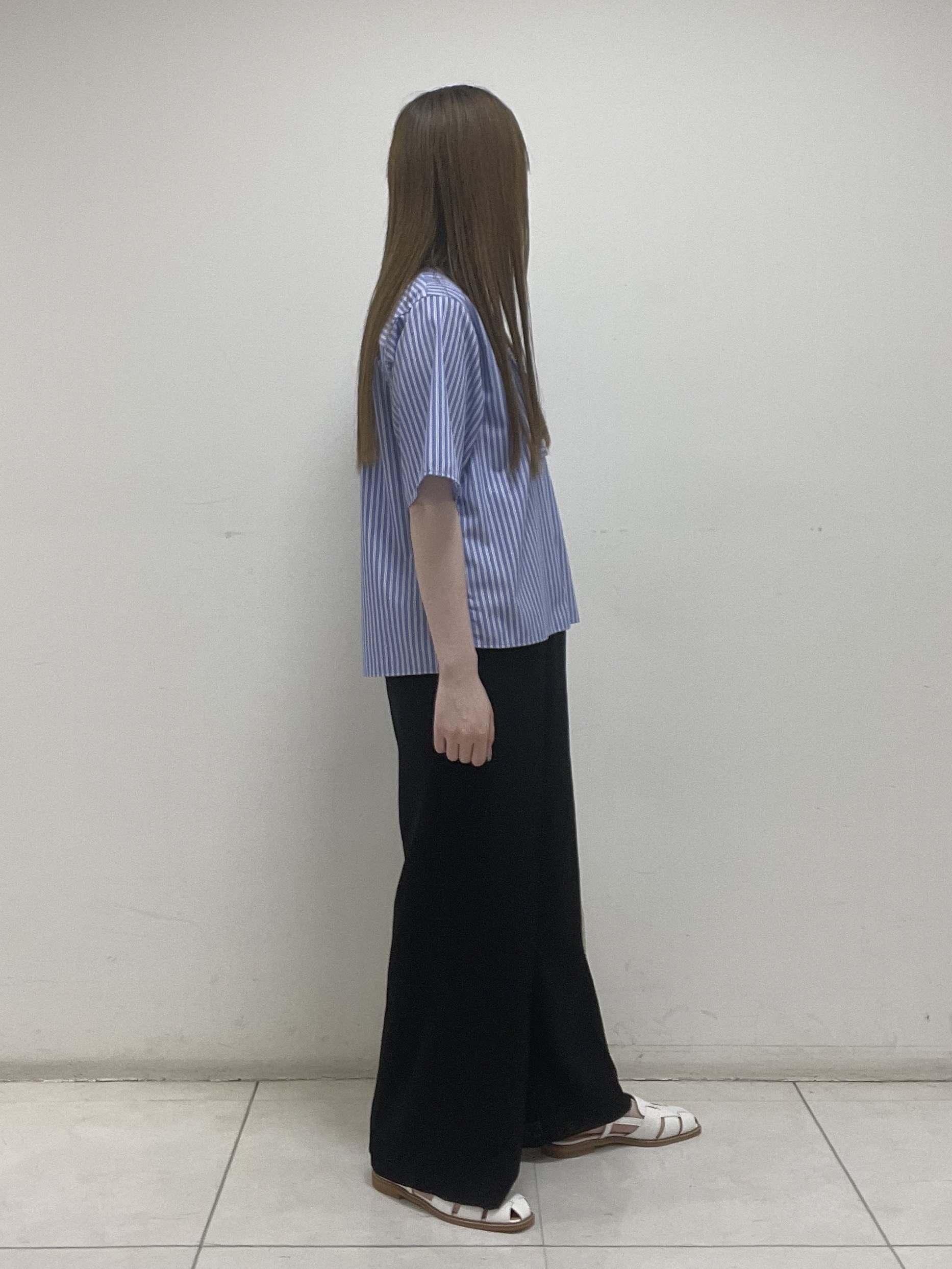 mさんの「INDIVI｜【UVケア／吸汗速乾／着映え】フリルピンタックブラウス」を使ったコーディネート