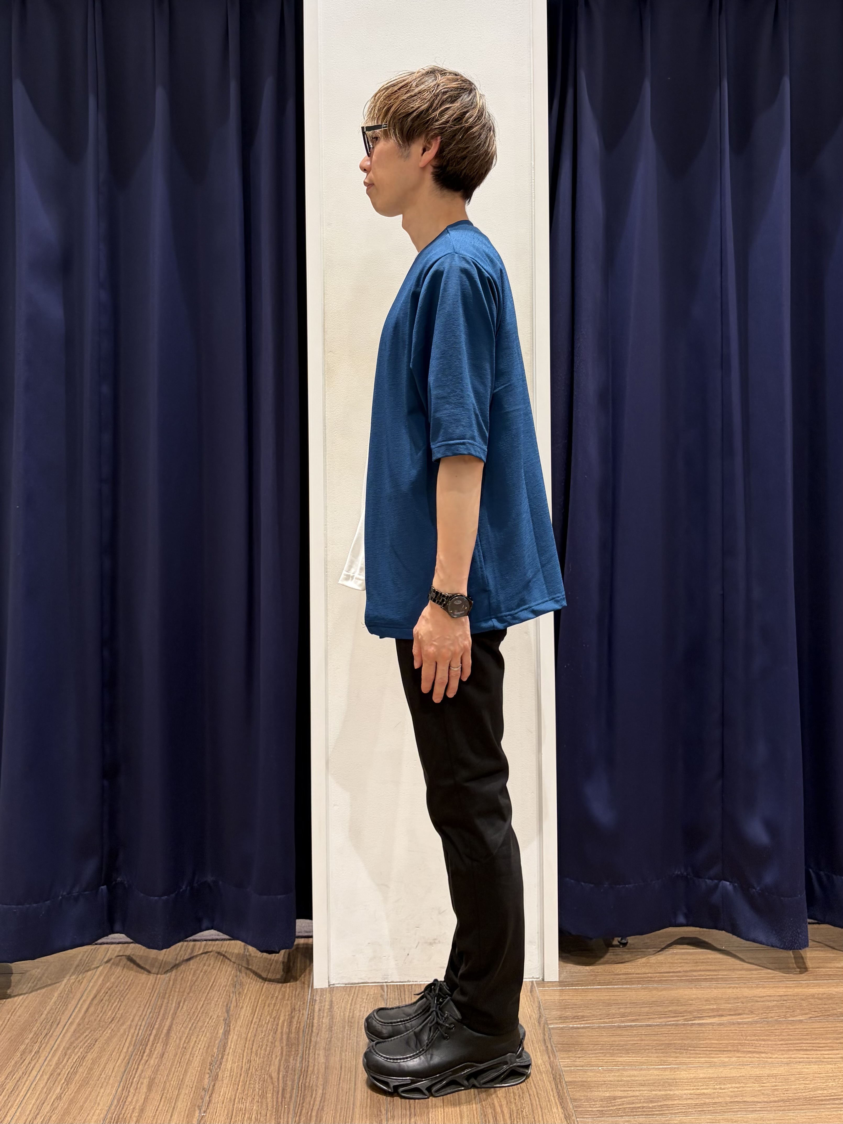 つーじーさんの「THE SHOP TK｜メッシュ五分袖カーディガン＋半袖Tシャツ セットアイテム 洗濯機OK」を使ったコーディネート