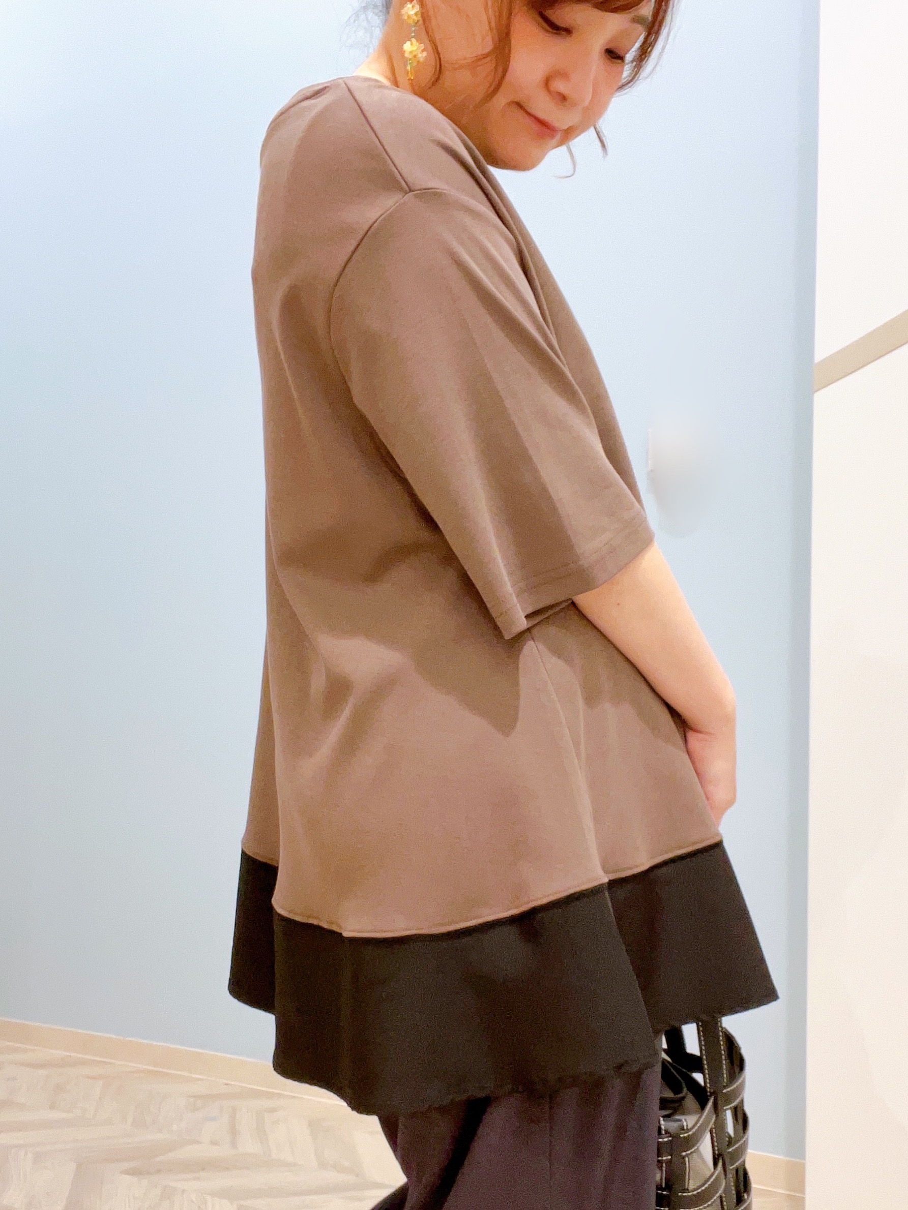 kitaさんの「SHOO･LA･RUE｜【ひんやり/洗濯機可/S-LL】オンにもオフにも マルチに使えるボタンレスカーディガン」を使ったコーディネート