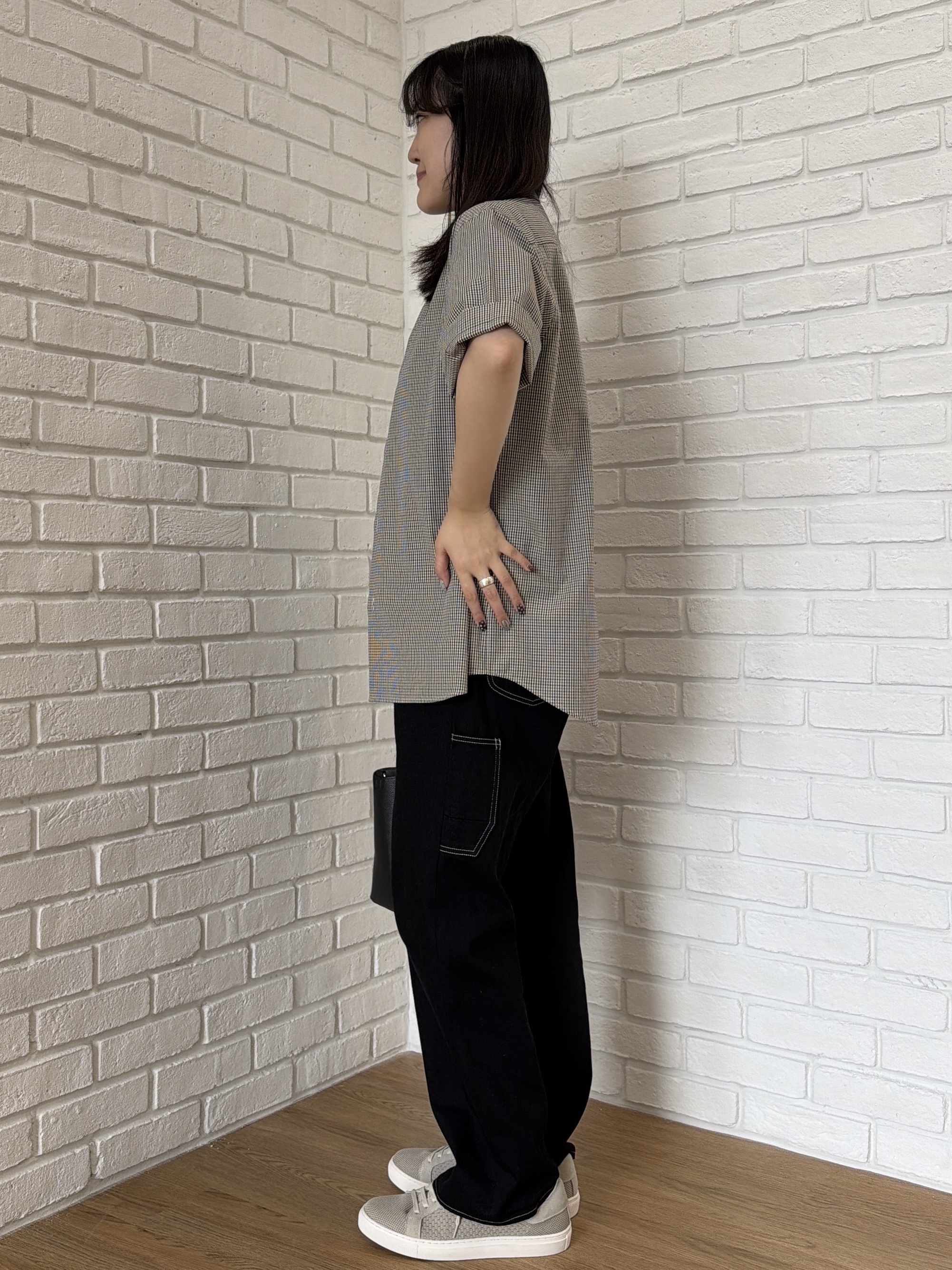 Akutagawaさんの「TAKEO KIKUCHI｜【日本製】ワンポイント刺繍 半袖Tシャツ」を使ったコーディネート