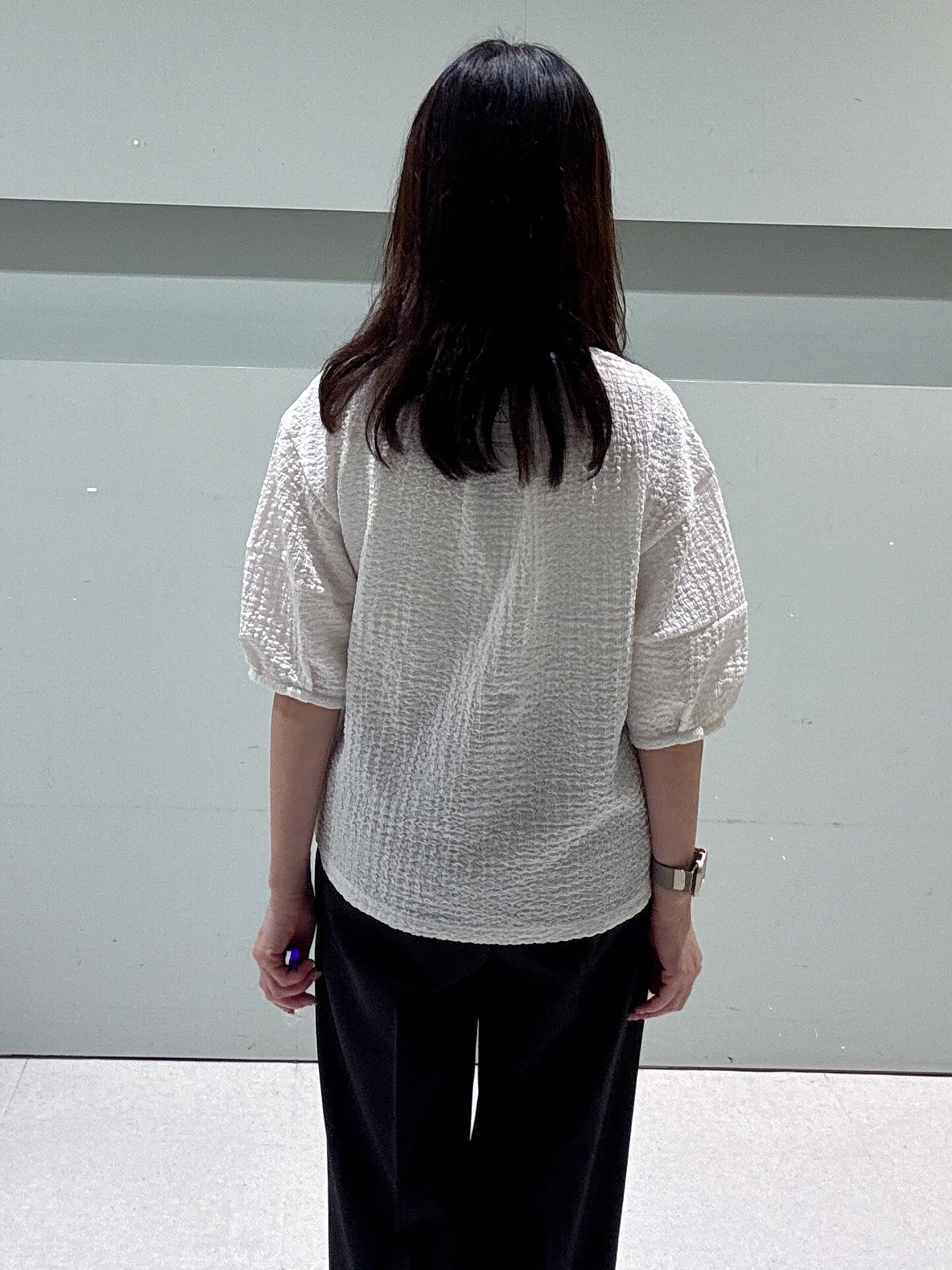 makiさんの「UNTITLED｜【セットアップ可/UV/接触冷感】スラブキーネックジレ」を使ったコーディネート
