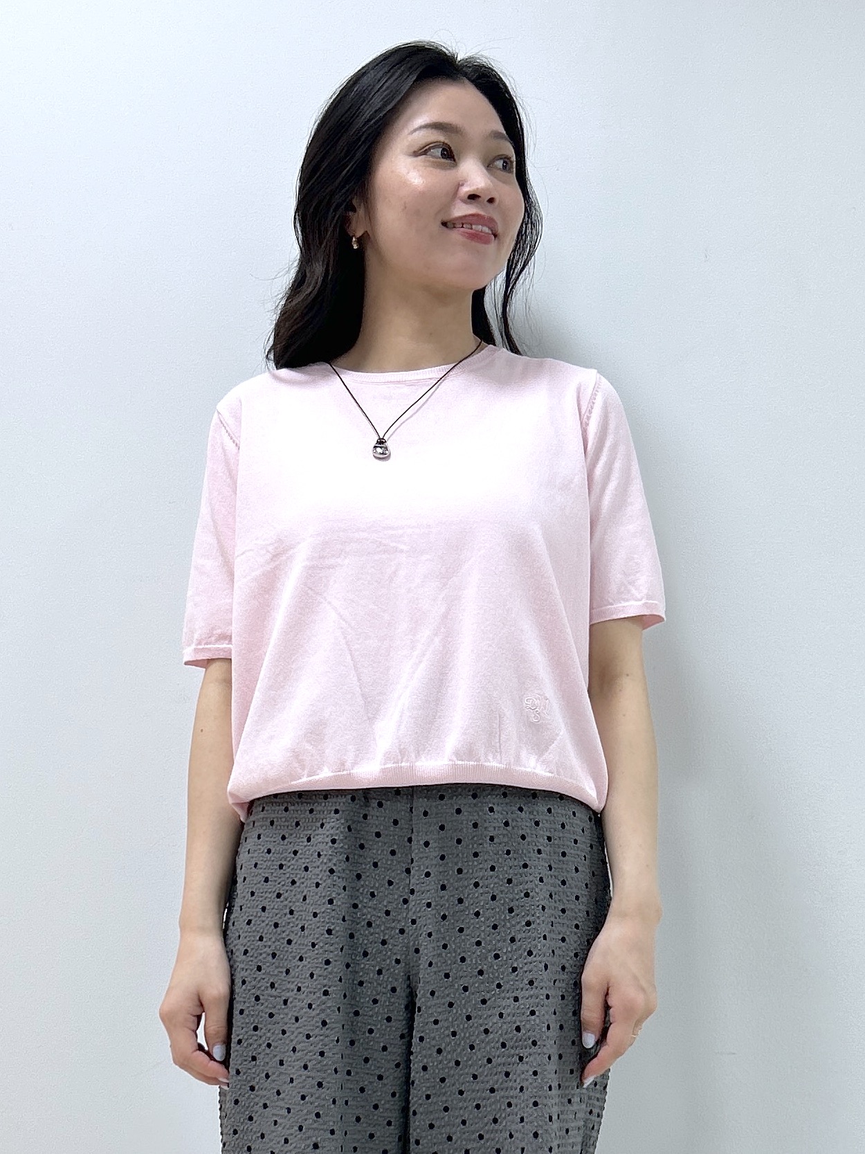 Kaiさんの「Dessin｜【9色展開/接触冷感/UVカット】ドライタッチサマーニットT」を使ったコーディネート