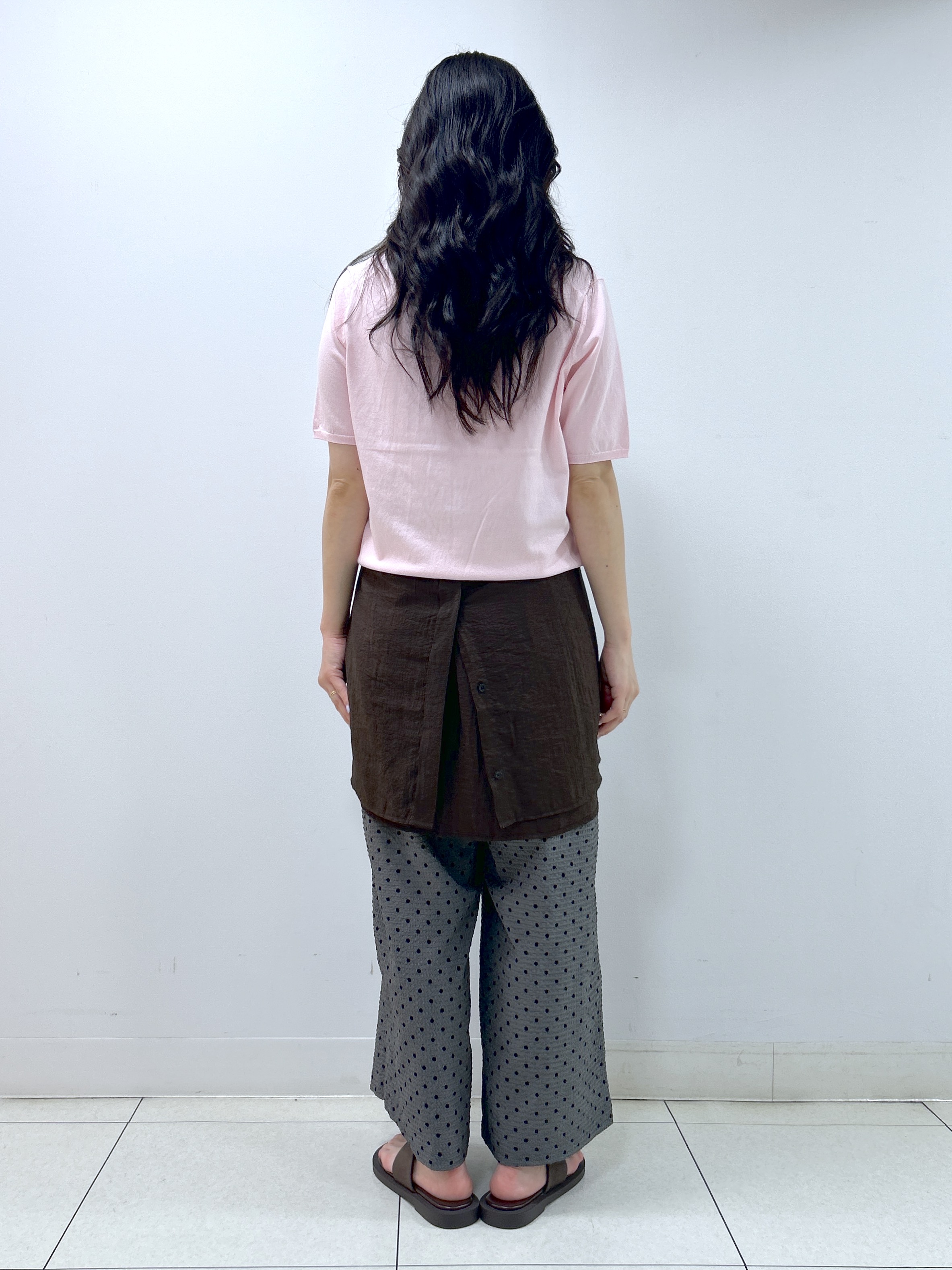 Kaiさんの「Dessin｜【9色展開/接触冷感/UVカット】ドライタッチサマーニットT」を使ったコーディネート