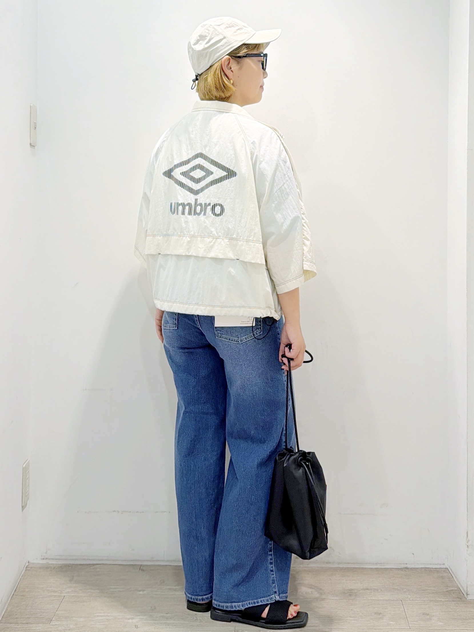 sumicaさんの「OPAQUE.CLIP｜◆【umbro／アンブロ】メッシュボーダー配色ポロニット」を使ったコーディネート