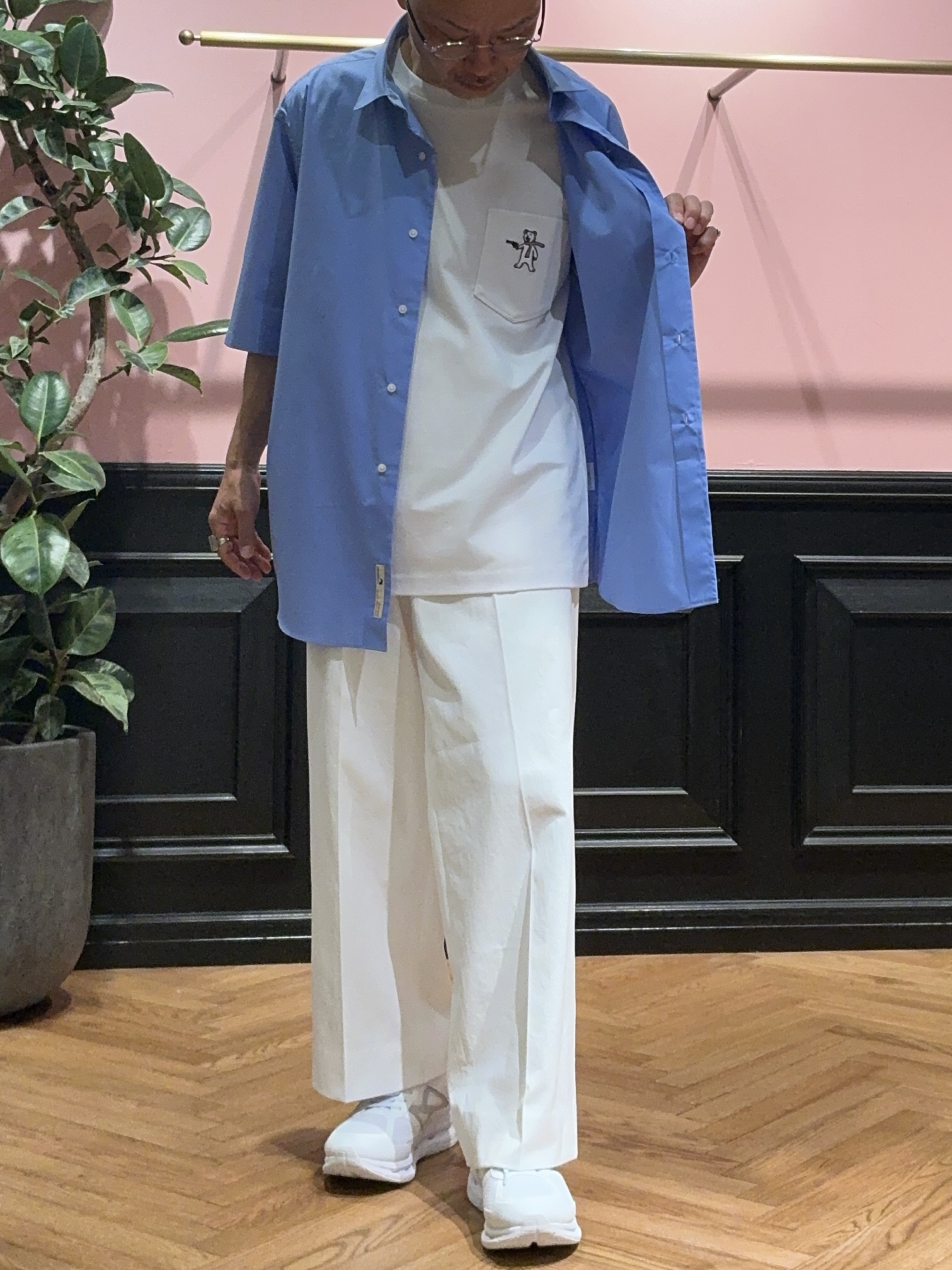 torigoeさんの「DRESSTERIOR｜【干場義雅&times;DRESSTERIOR】シドグラスシャツ」を使ったコーディネート