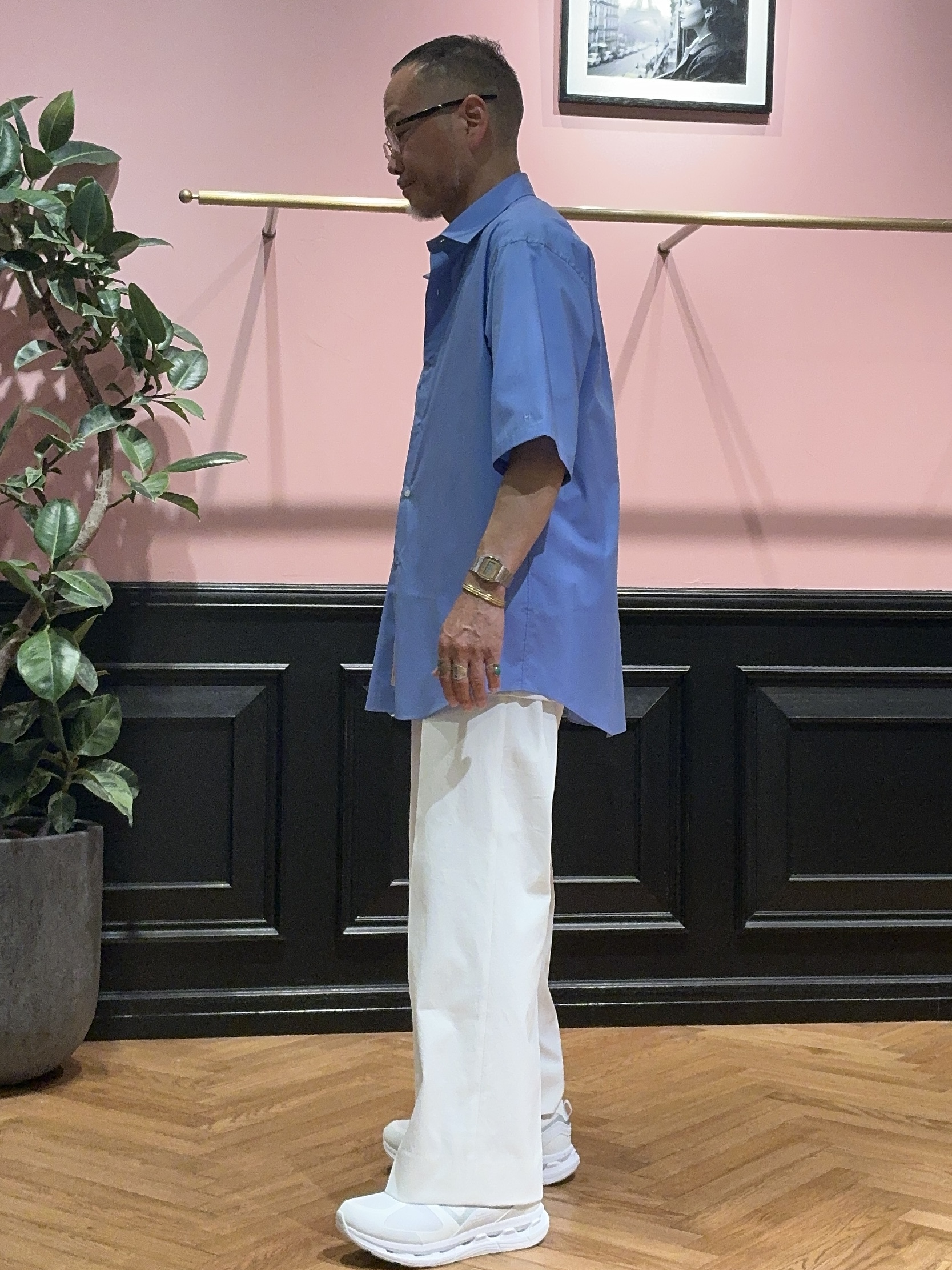 torigoeさんの「DRESSTERIOR｜【干場義雅&times;DRESSTERIOR】シドグラスシャツ」を使ったコーディネート