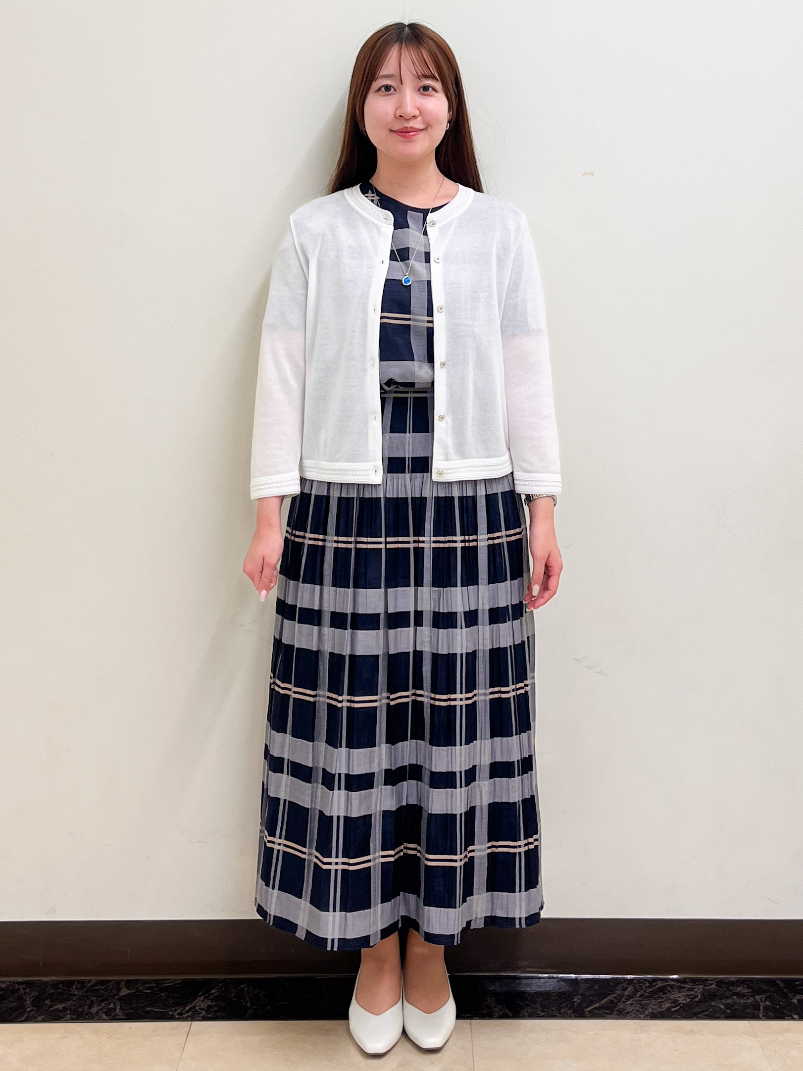 mikikoさんの「Reflect｜七分袖ニットカーディガン」を使ったコーディネート