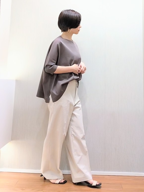 ミズタさんの「UNTITLED｜【アンサンブル可/洗える】シアーレーヨンニット」を使ったコーディネート