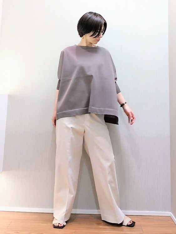 ミズタさんの「UNTITLED｜【アンサンブル可/洗える】シアーレーヨンニット」を使ったコーディネート
