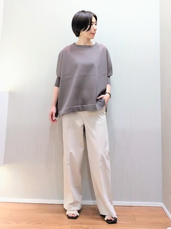 ミズタさんの「UNTITLED｜【アンサンブル可/洗える】シアーレーヨンニット」を使ったコーディネート