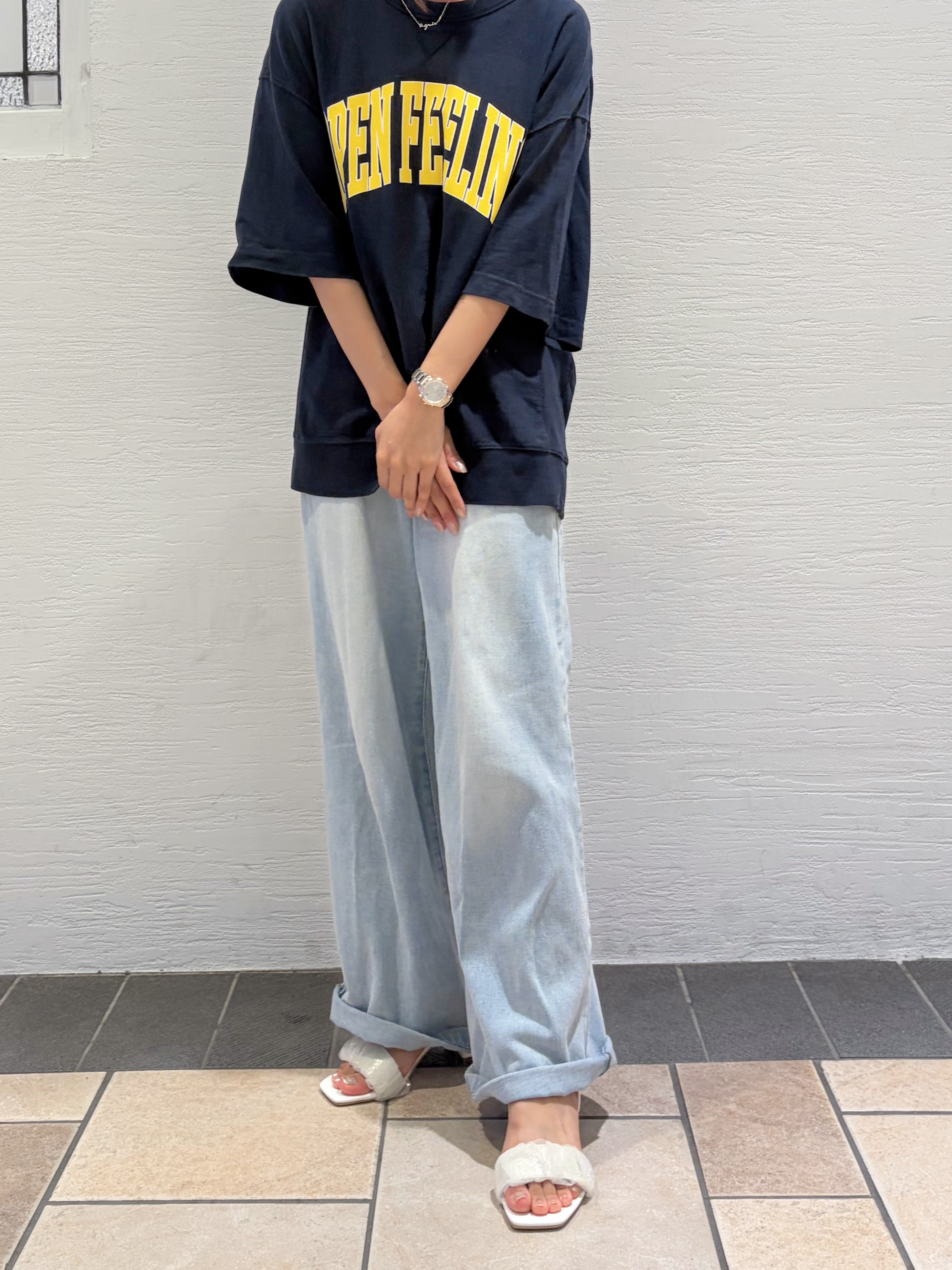 suzuhaさんの「ESPERANZA｜シフォンラメギャザーサンダル」を使ったコーディネート