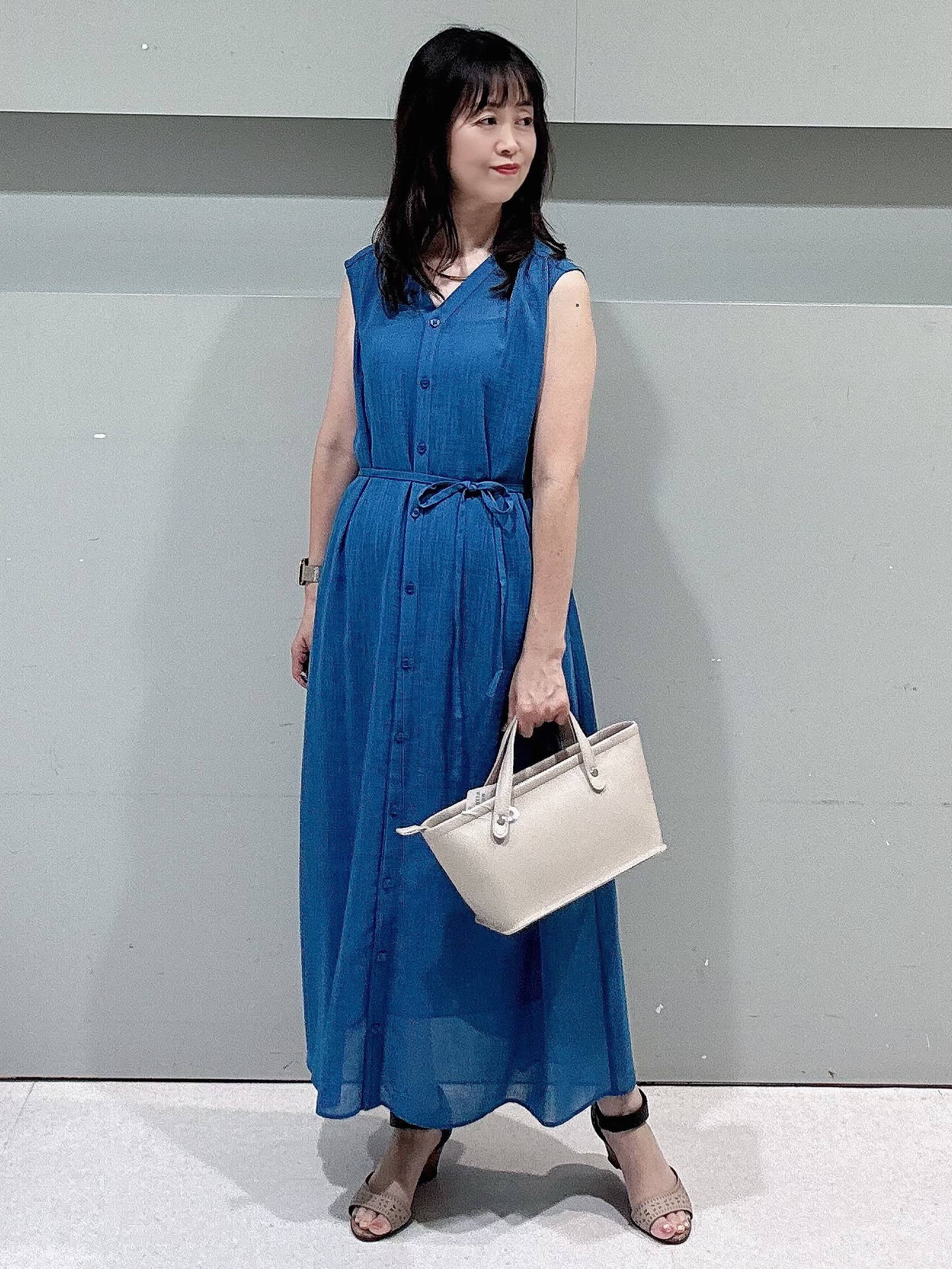 makiさんの「UNTITLED｜【9色展開/アンサンブル可】コットンクルーネックカーディガン」を使ったコーディネート