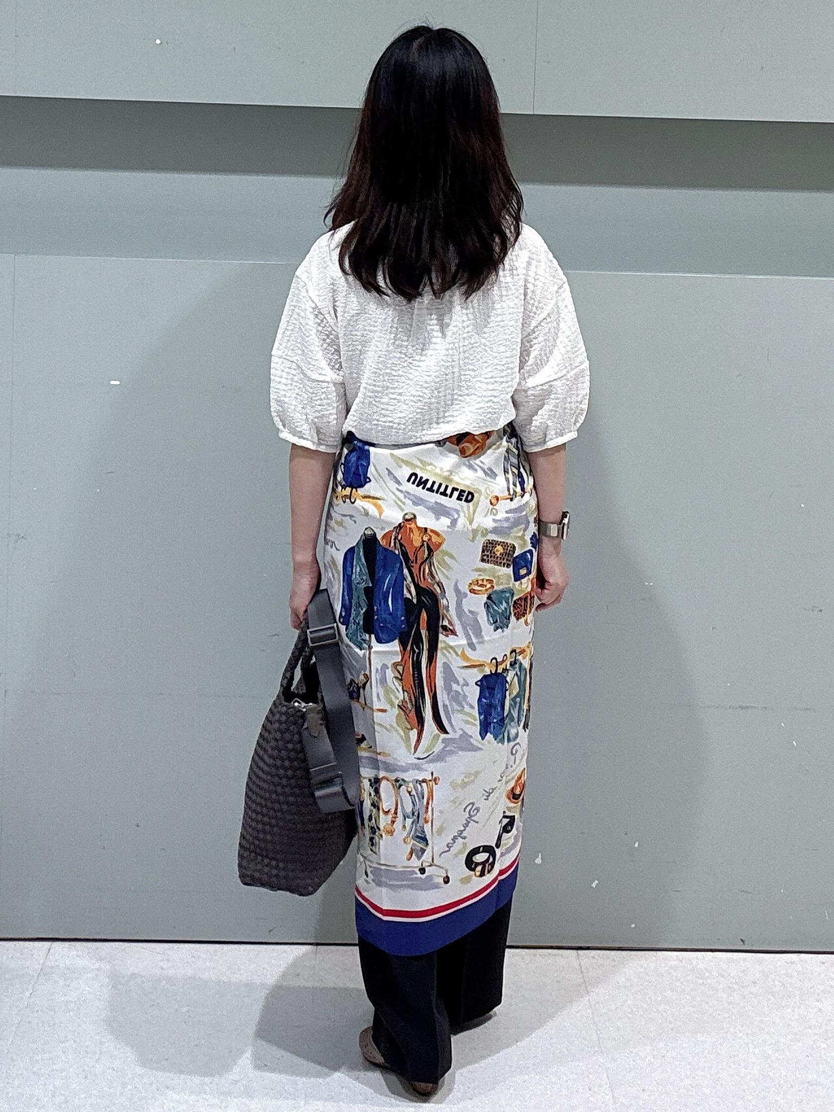 makiさんの「UNTITLED｜【UV/接触冷感/セットアップ可】スラブワイドパンツ」を使ったコーディネート