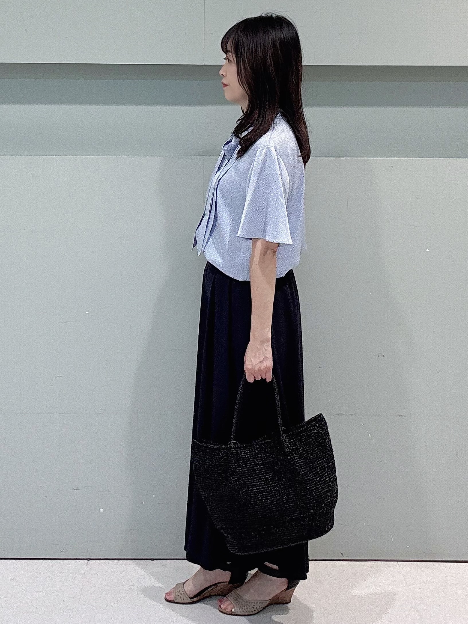 makiさんの「UNTITLED｜ダイヤジオメプリントブラウス」を使ったコーディネート