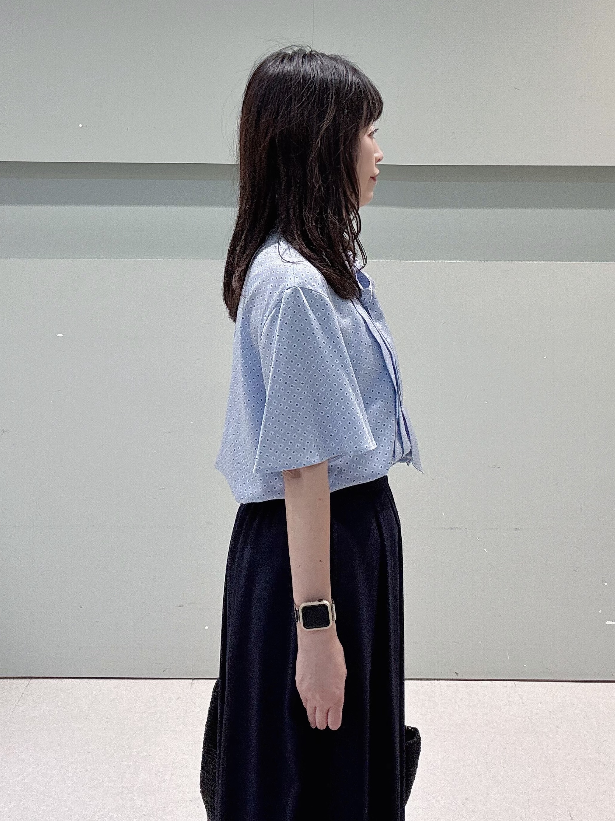 makiさんの「UNTITLED｜ダイヤジオメプリントブラウス」を使ったコーディネート