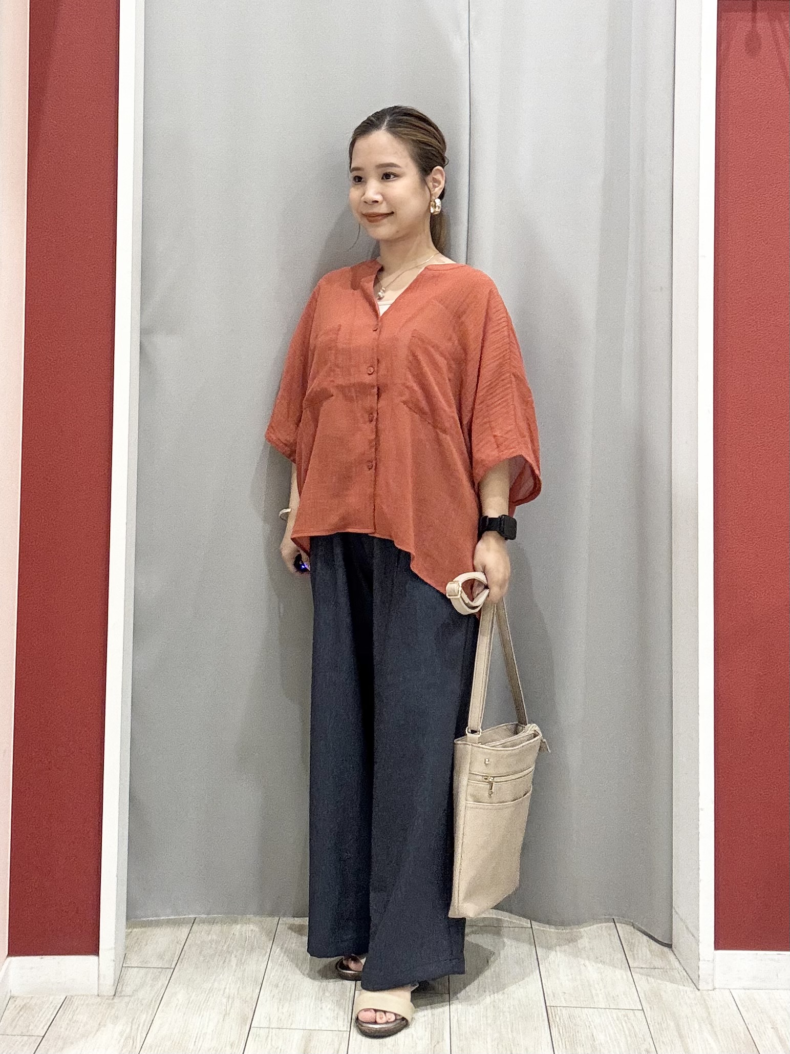 shioさんの「SHOO･LA･RUE｜シアーワッシャーポケドルマン」を使ったコーディネート