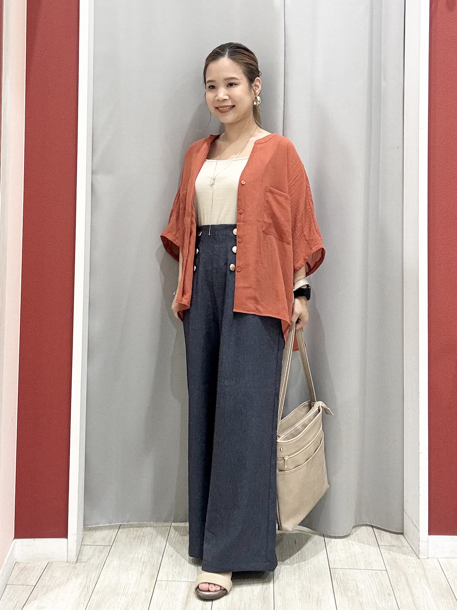 shioさんの「SHOO･LA･RUE｜シアーワッシャーポケドルマン」を使ったコーディネート