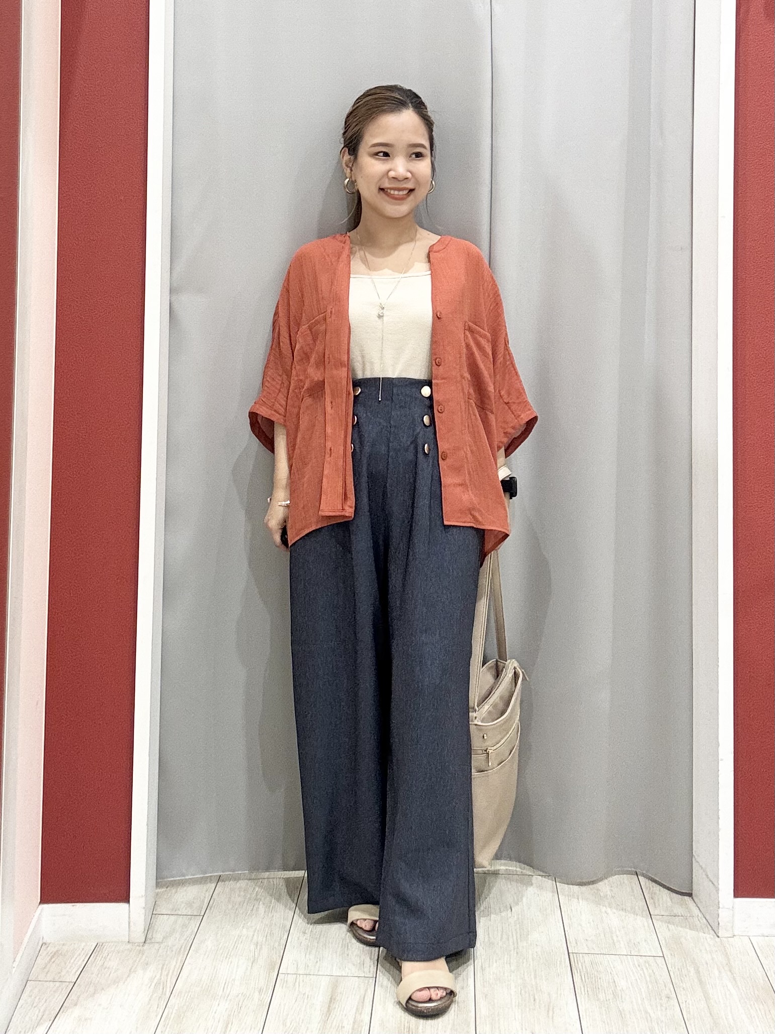 shioさんの「SHOO･LA･RUE｜シアーワッシャーポケドルマン」を使ったコーディネート