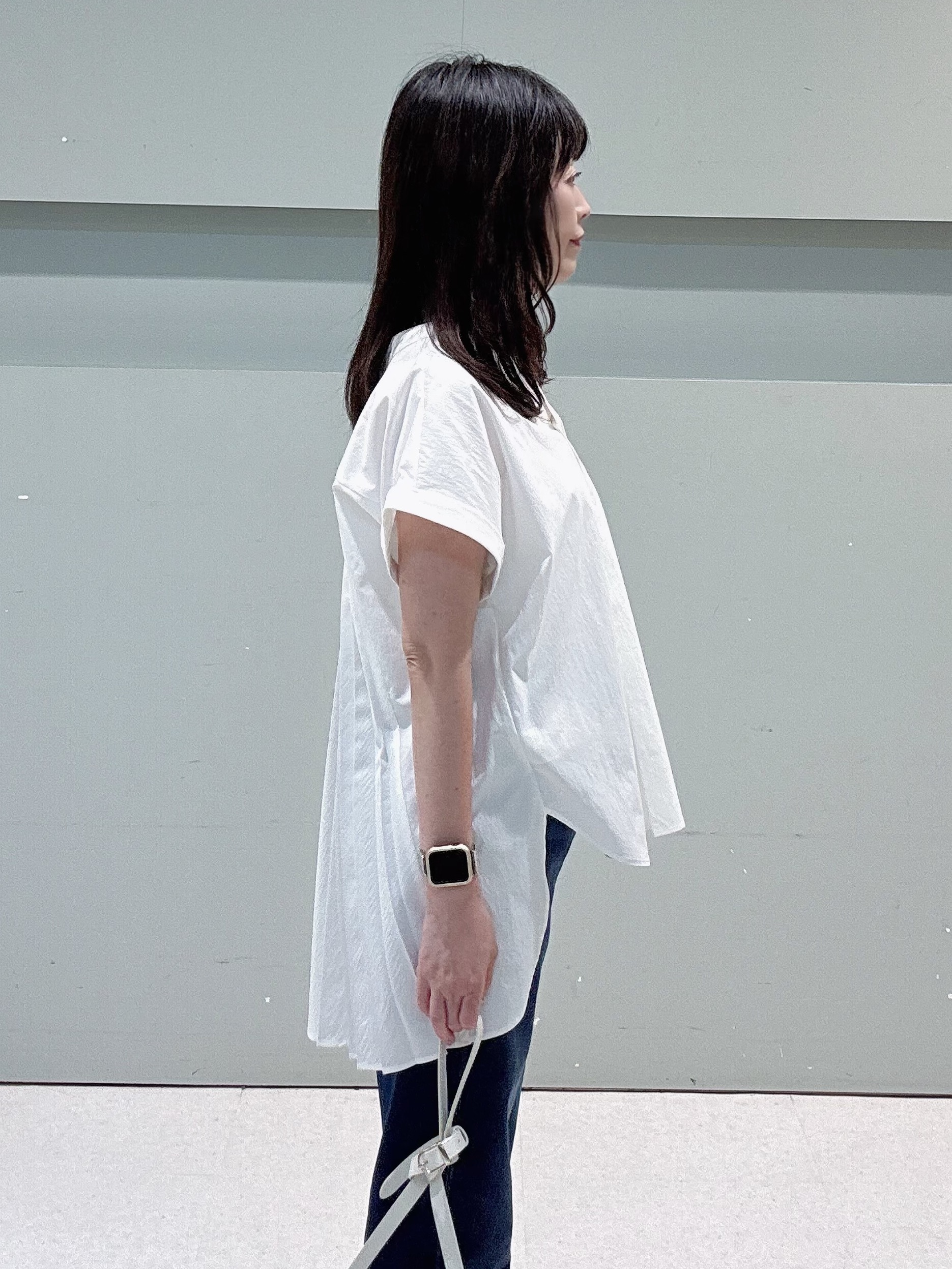 makiさんの「UNTITLED｜【多機能付き】バックプリーツデザインブラウス」を使ったコーディネート