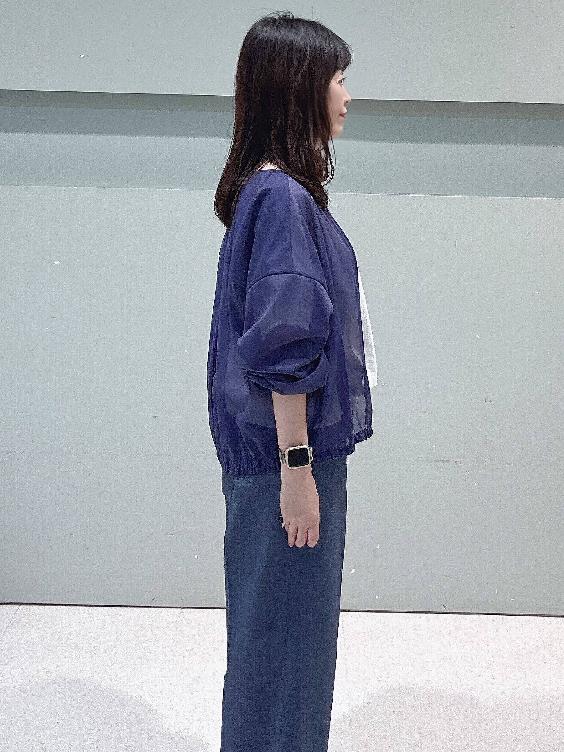 makiさんの「UNTITLED｜トリコットシアーブラウス」を使ったコーディネート