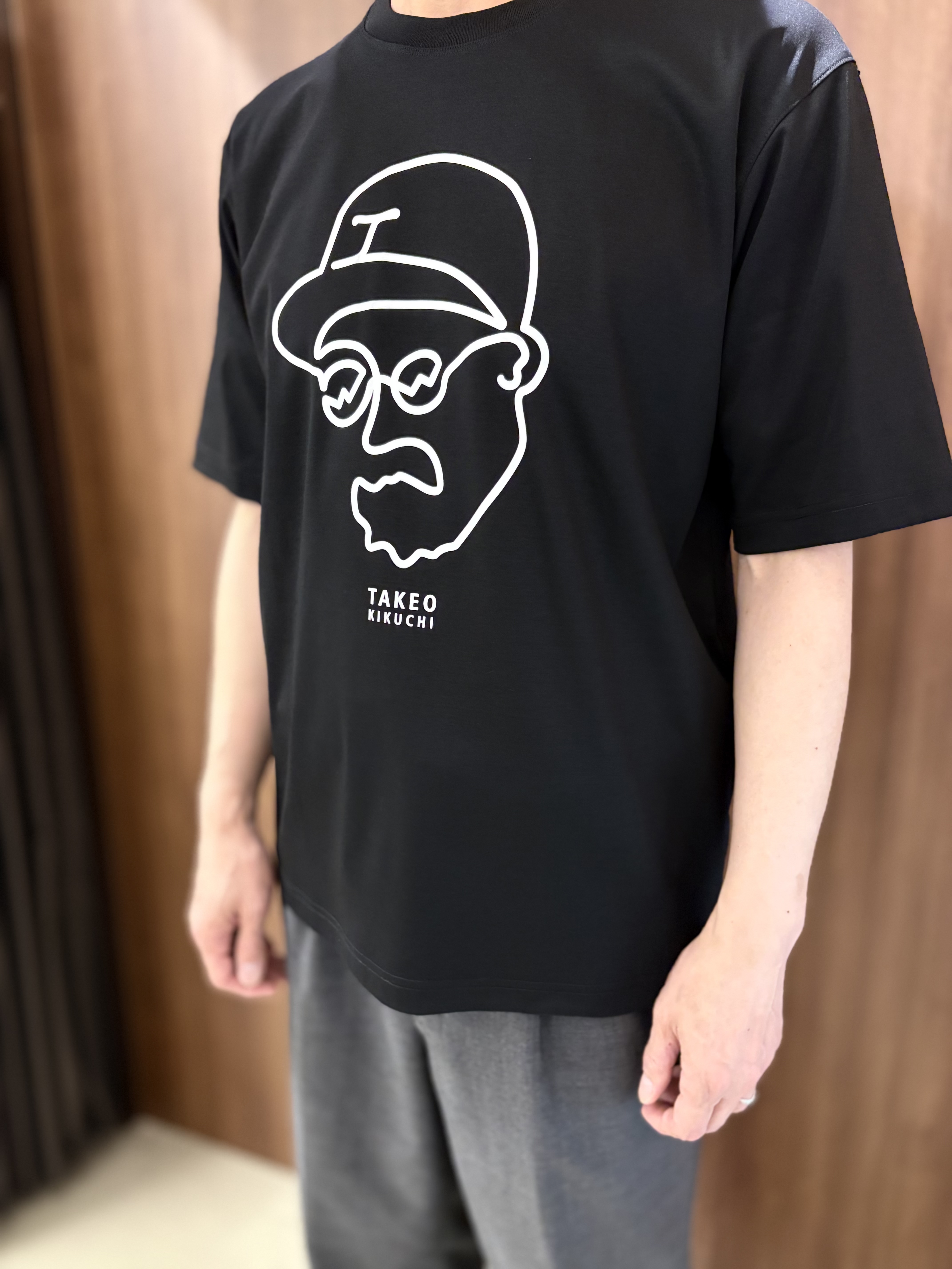 かたやまさんの「TAKEO KIKUCHI｜【BOWLER HAT LABEL】アイスクリアコットン ワンストローク 半袖Tシャツ」を使ったコーディネート