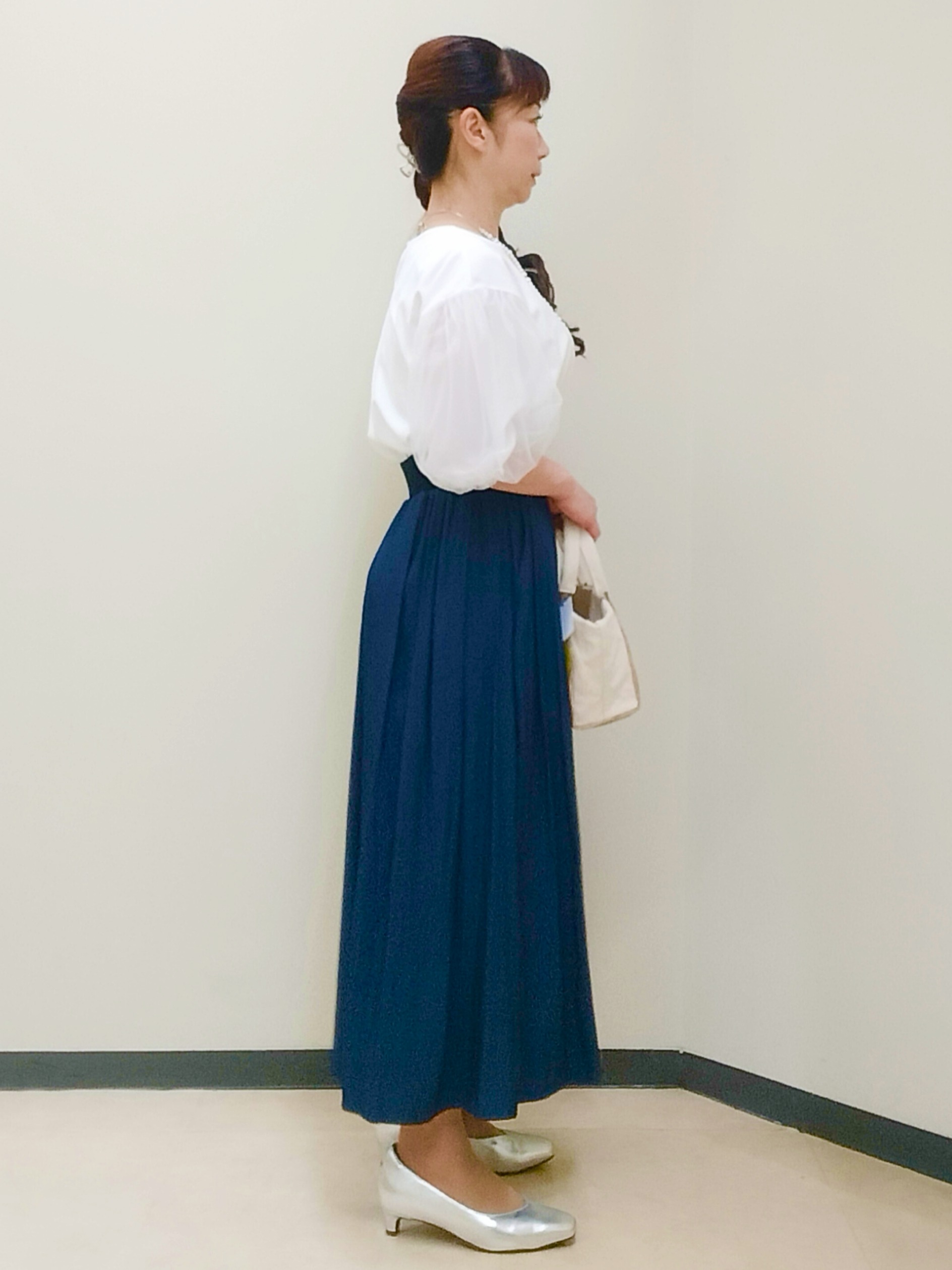 花さんの「Reflect｜【UVカット／接触冷感／吸水速乾】チュールスリーブプルオーバー」を使ったコーディネート