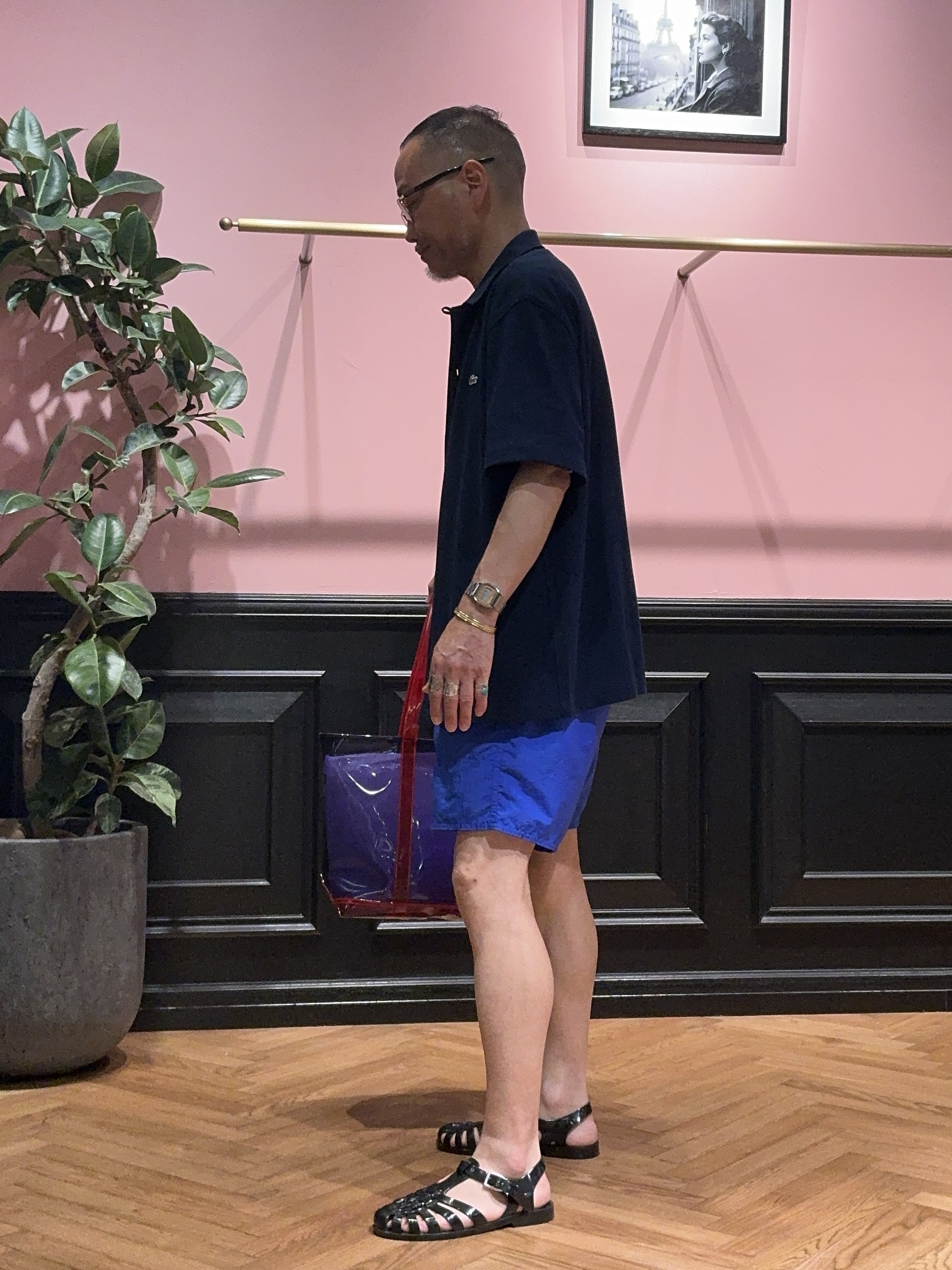 torigoeさんの「DRESSTERIOR｜LACOSTE（ラコステ）WOVEN SHIRT｜Tシャツ」を使ったコーディネート