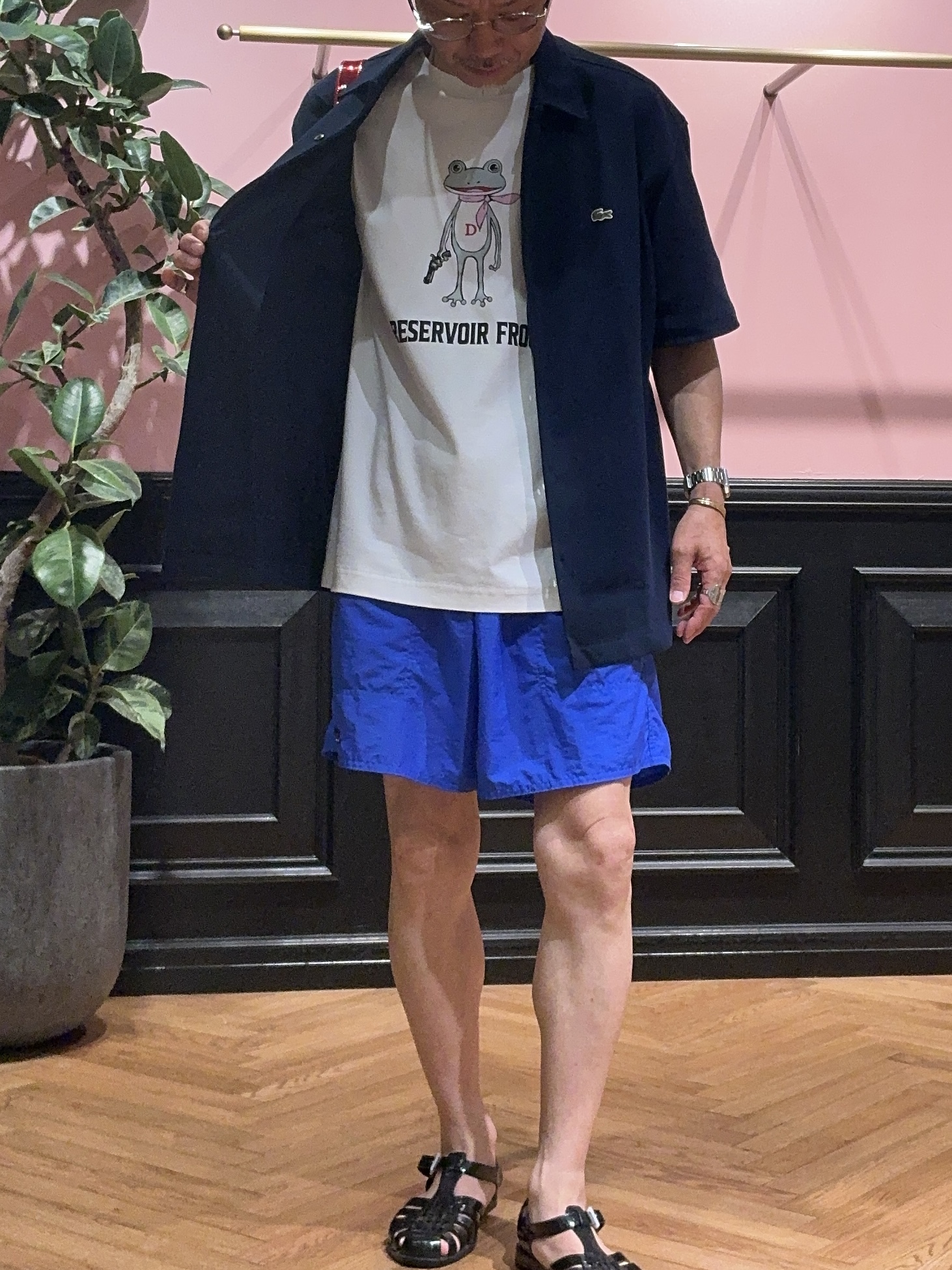 torigoeさんの「DRESSTERIOR｜LACOSTE（ラコステ）WOVEN SHIRT｜Tシャツ」を使ったコーディネート