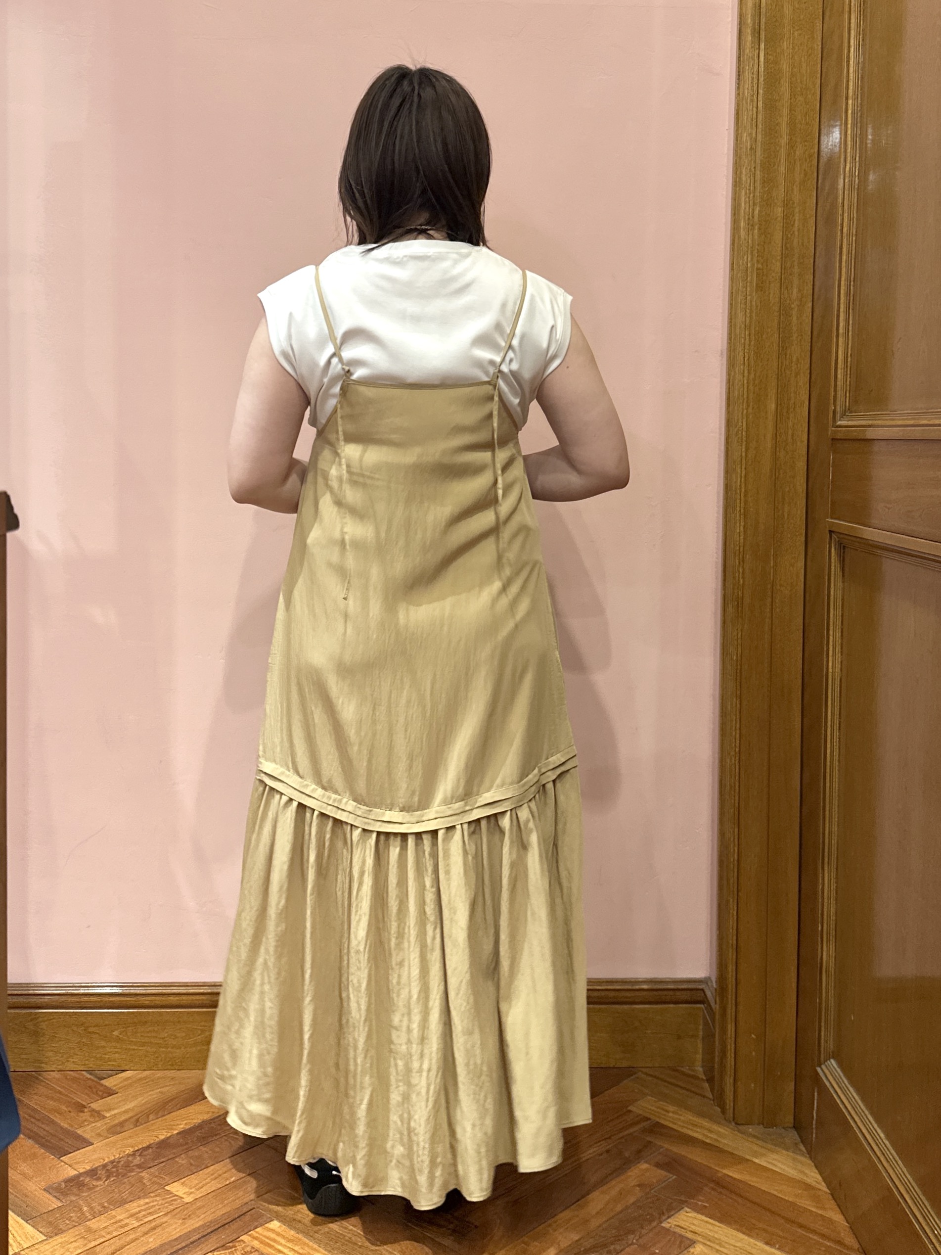 komatsuさんの「DRESSTERIOR｜【接触冷感／抗菌防臭／消臭】アイスクリアコットンフレンチスリーブT」を使ったコーディネート