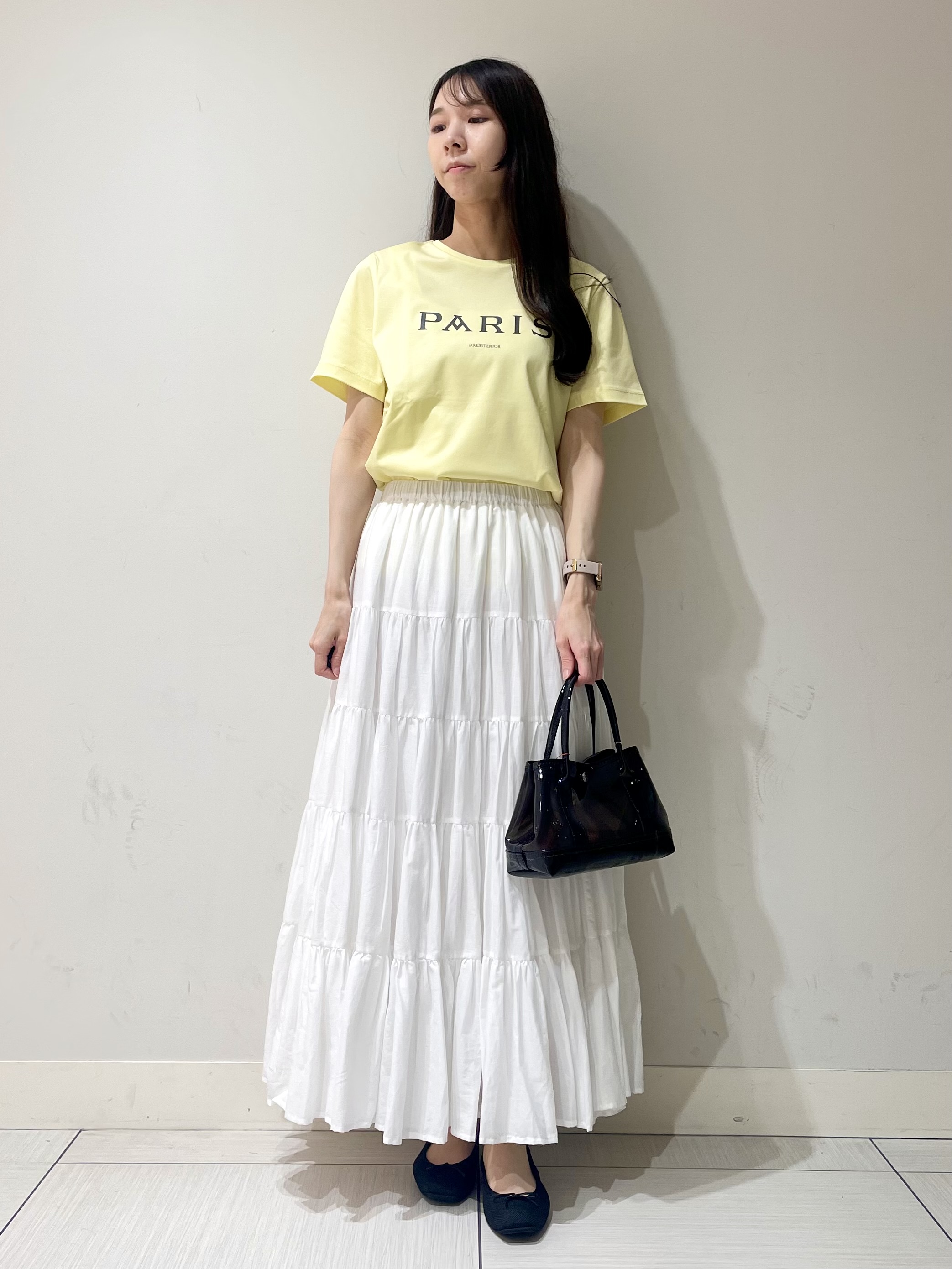 ことさんの「DRESSTERIOR｜【接触冷感／抗菌防臭／消臭】アイスクリアコットン PARIS Tシャツ」を使ったコーディネート