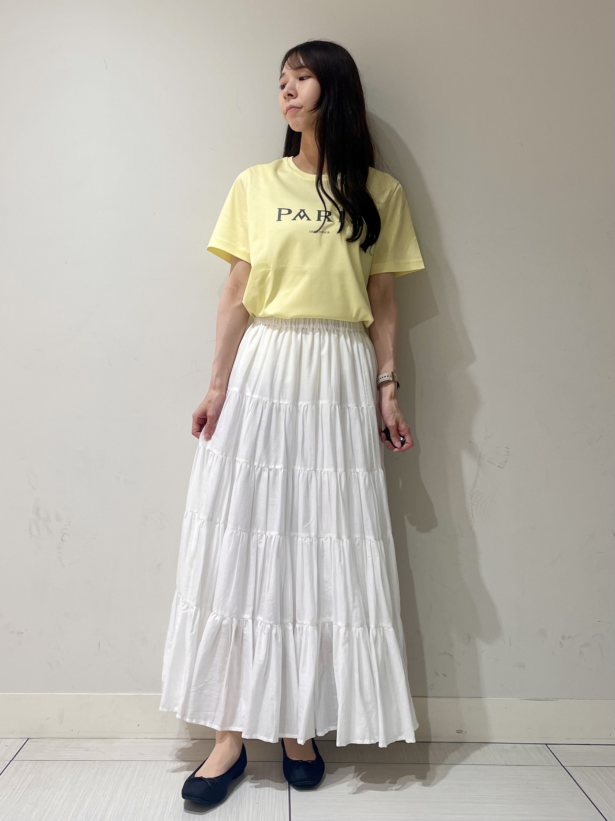 ことさんの「DRESSTERIOR｜【接触冷感／抗菌防臭／消臭】アイスクリアコットン PARIS Tシャツ」を使ったコーディネート