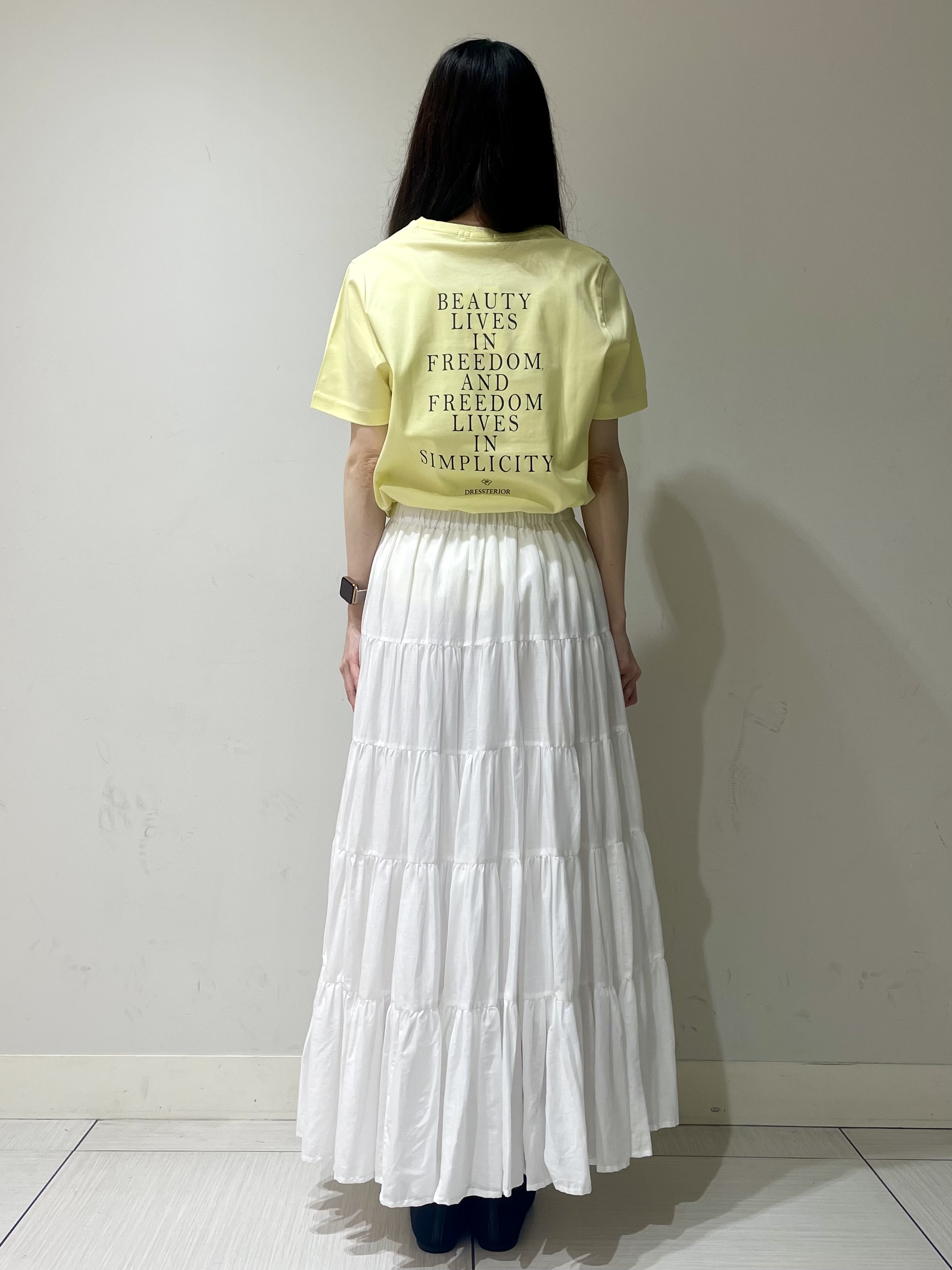 ことさんの「DRESSTERIOR｜【接触冷感／抗菌防臭／消臭】アイスクリアコットン PARIS Tシャツ」を使ったコーディネート