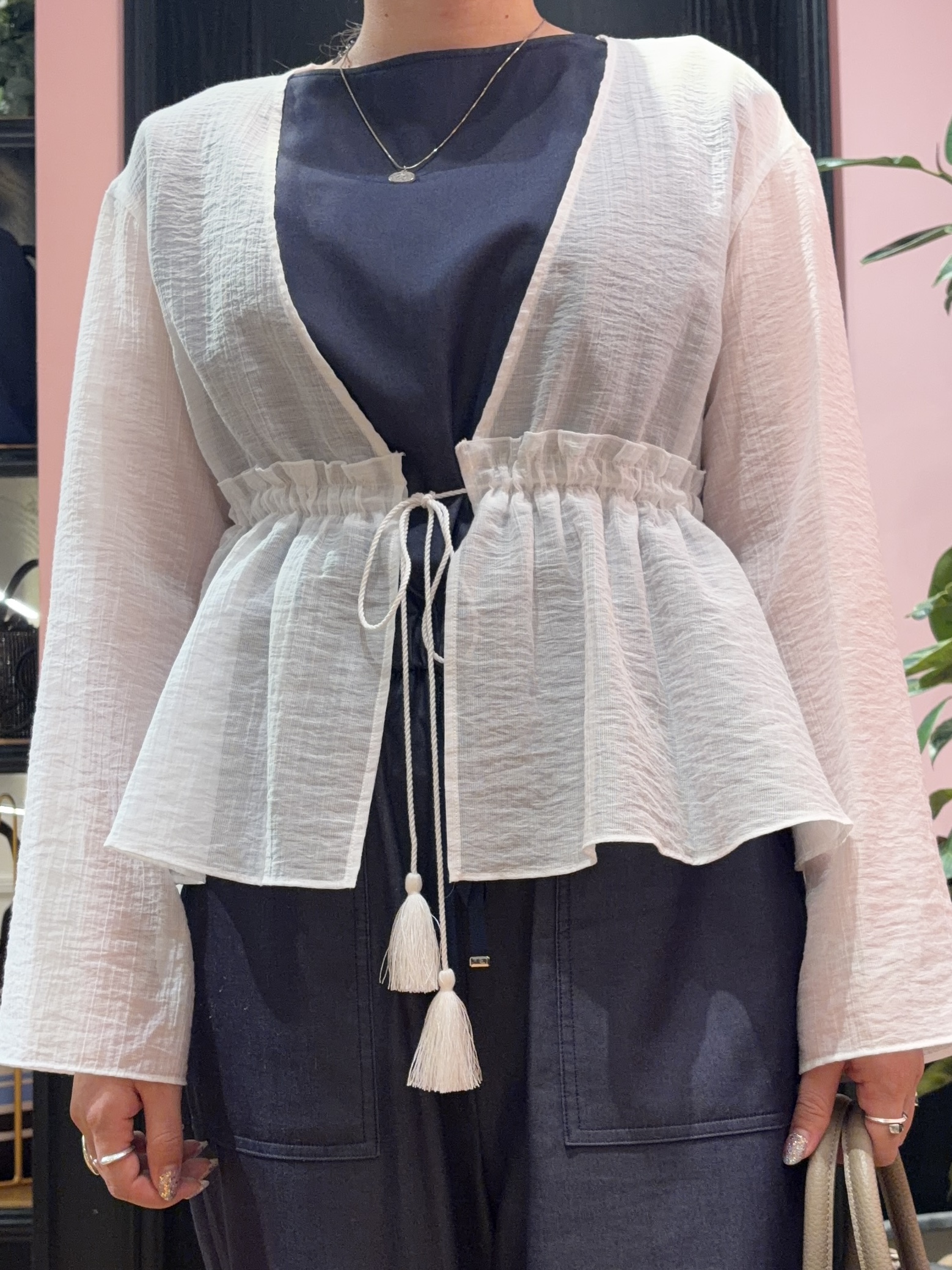 SAKAIさんの「DRESSTERIOR｜【ウォッシャブル】フレンチスリーブ コンビネゾン」を使ったコーディネート