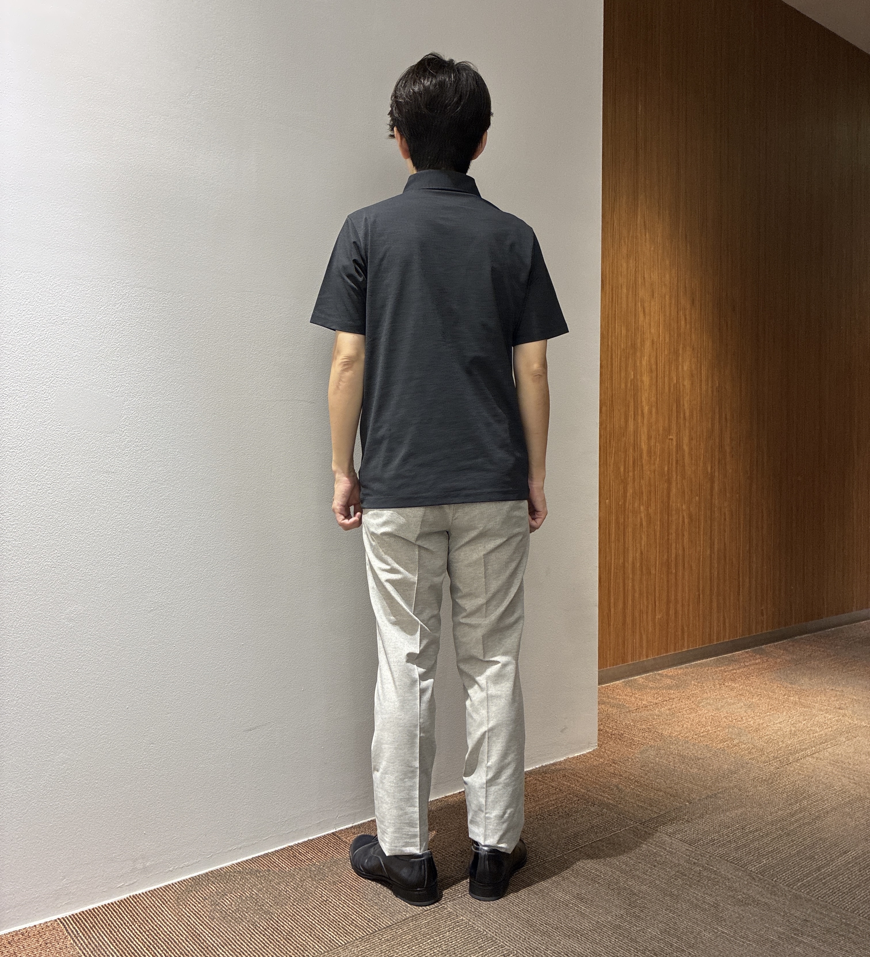 わいずみさんの「TAKEO KIKUCHI｜【抗菌防臭】COOL DOTS（R）ドビープリント ジャケット」を使ったコーディネート