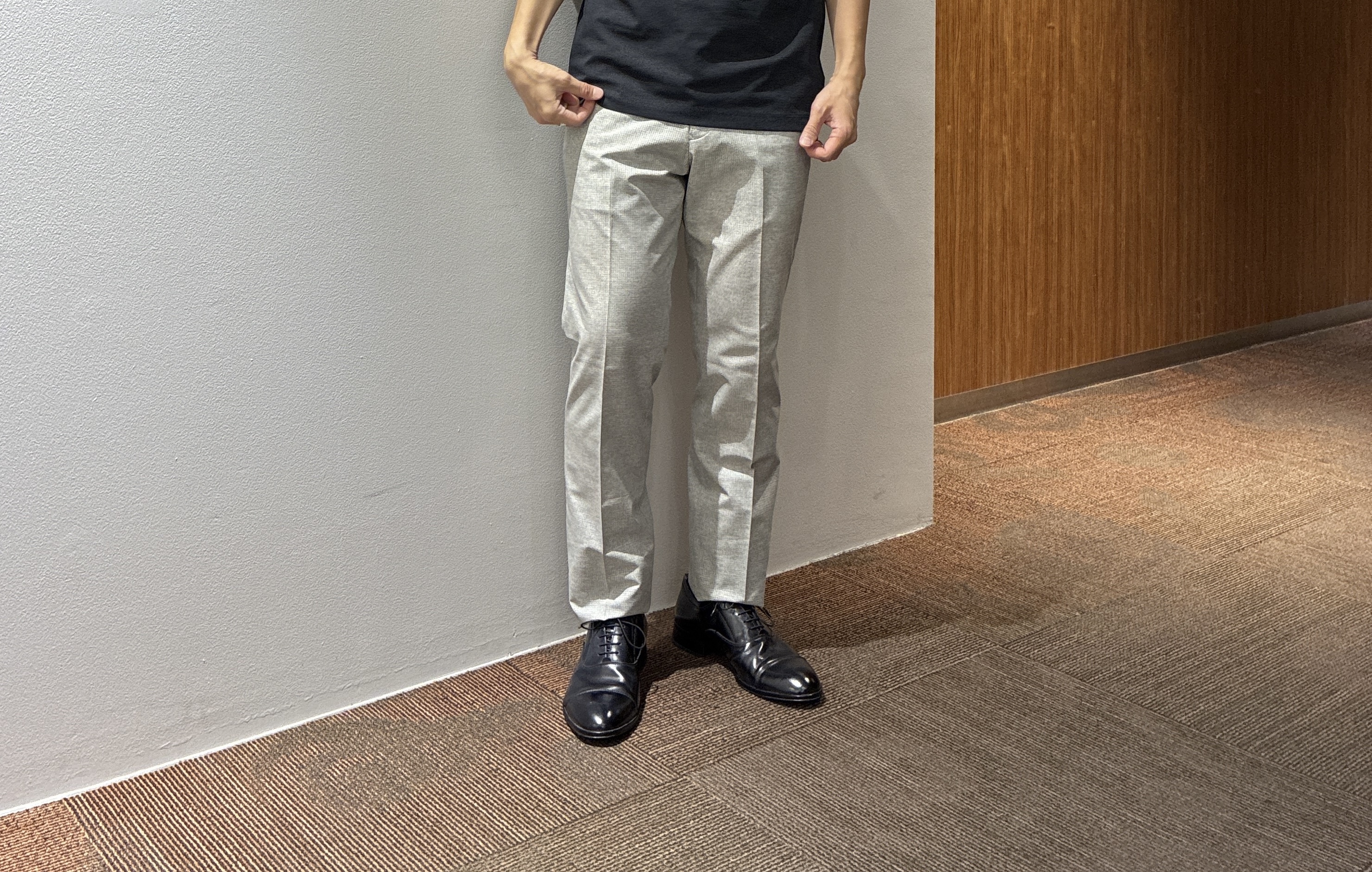 わいずみさんの「TAKEO KIKUCHI｜【抗菌防臭】COOL DOTS（R）ドビープリント ジャケット」を使ったコーディネート