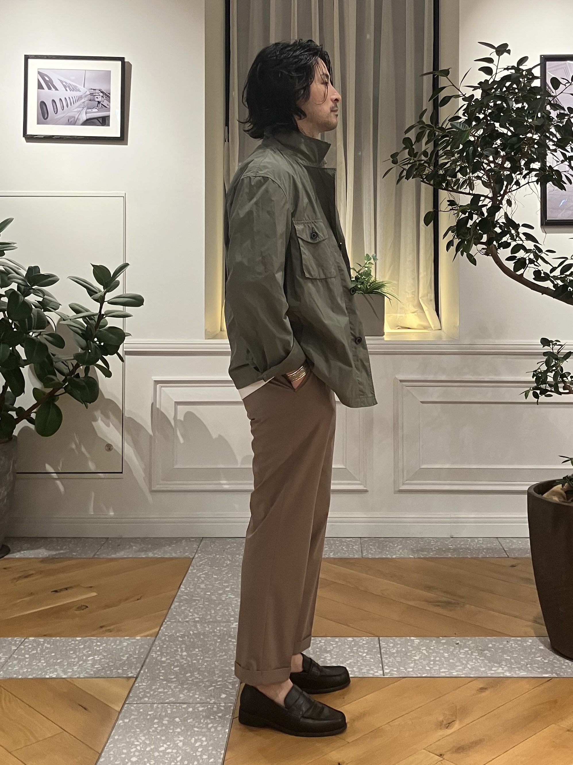 junyaさんの「DRESSTERIOR｜【ウォッシャブル】ガーメントダイ M65フィールドジャケット」を使ったコーディネート