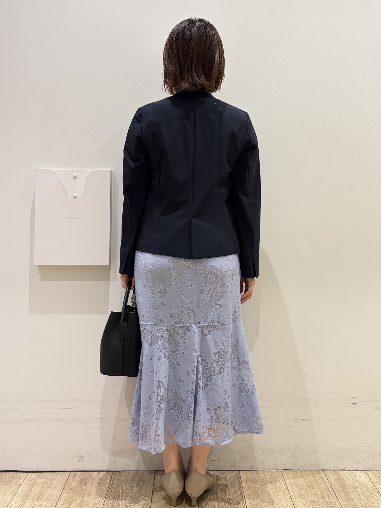 YUKOさんの「index｜【接触冷感／吸水速乾】ノーカラージャケット／セットアップ対応可《洗える／防シワ／ストレッチ》」を使ったコーディネート