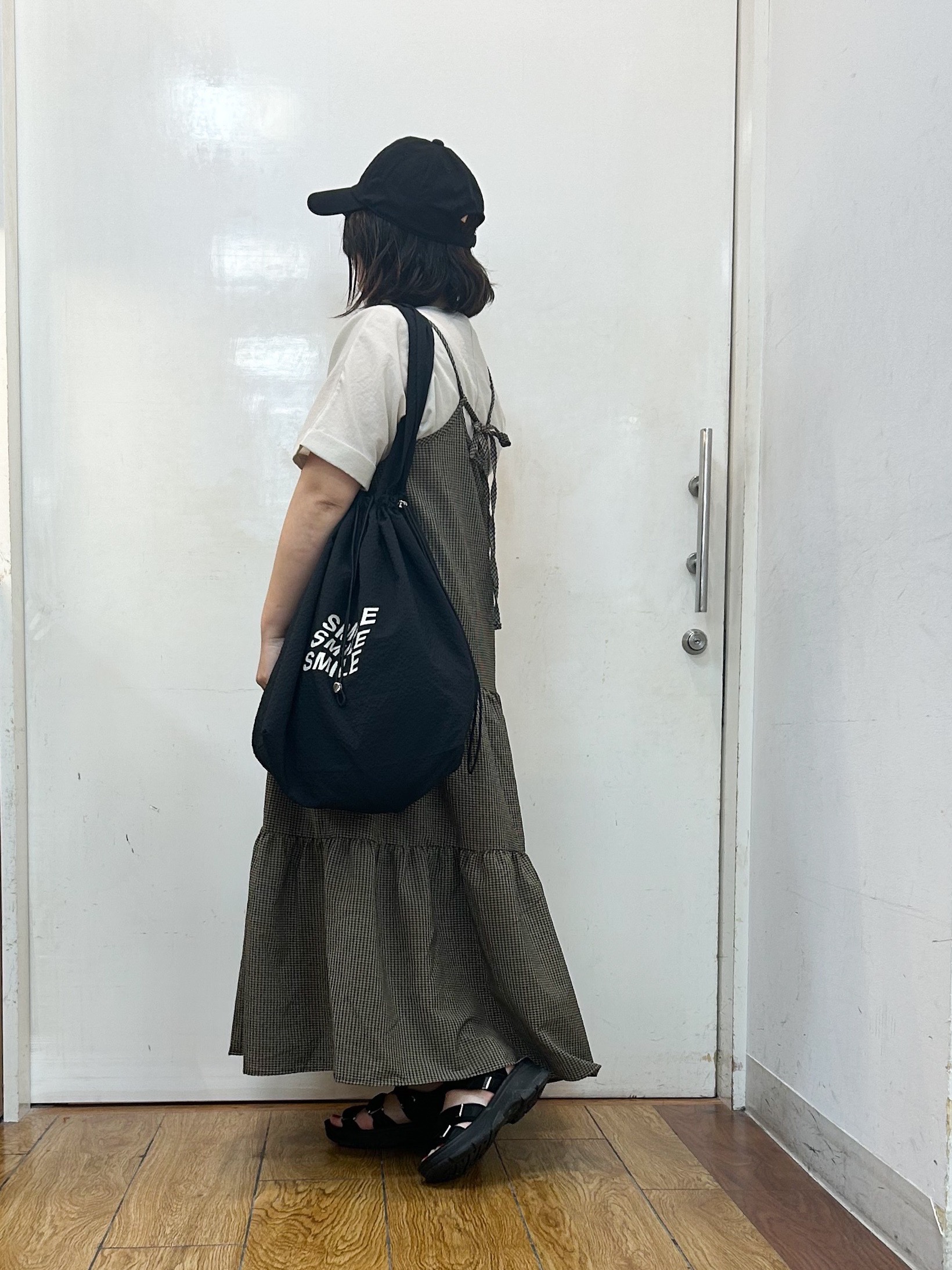 haruさんの「SHOO･LA･RUE｜【着丈選べる/ひんやり/体型カバー】洗濯後しわになりにくい さらさらドルマンブラウス」を使ったコーディネート