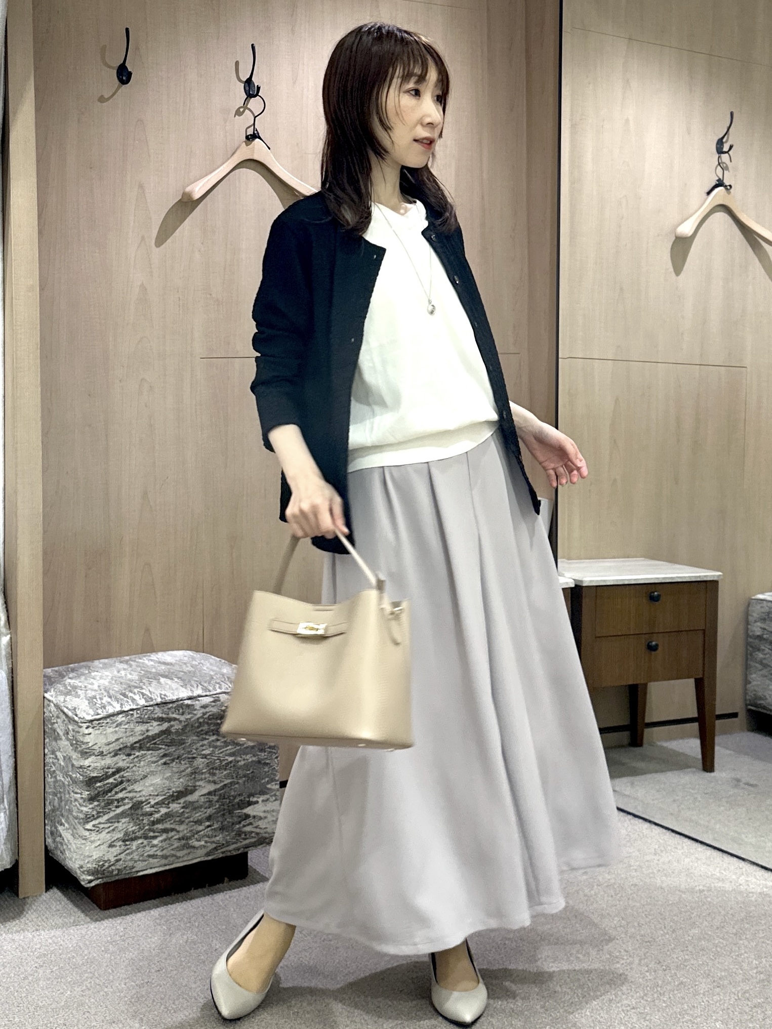Miwaさんの「UNTITLED｜【前後2WAY】ドライタッチコットンプルオーバー」を使ったコーディネート