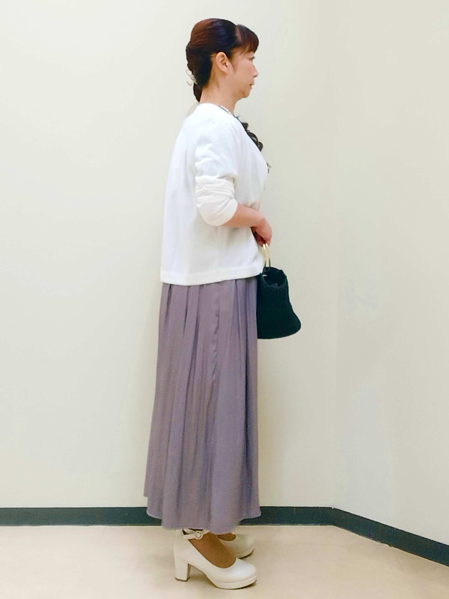 花さんの「Reflect｜七分袖ニットカーディガン」を使ったコーディネート