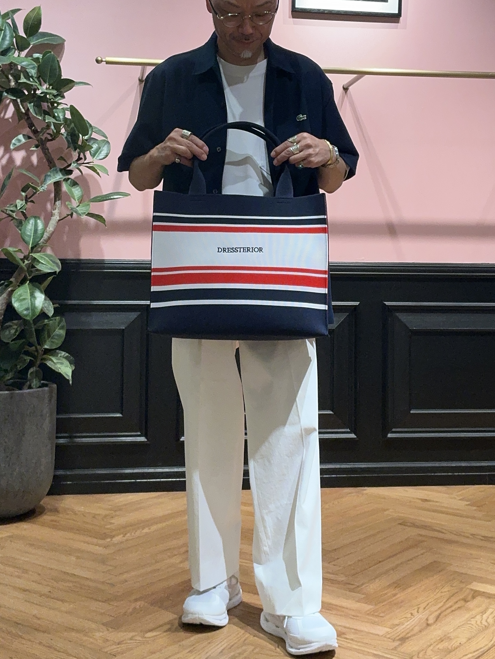 torigoeさんの「DRESSTERIOR｜LACOSTE（ラコステ）WOVEN SHIRT｜Tシャツ」を使ったコーディネート