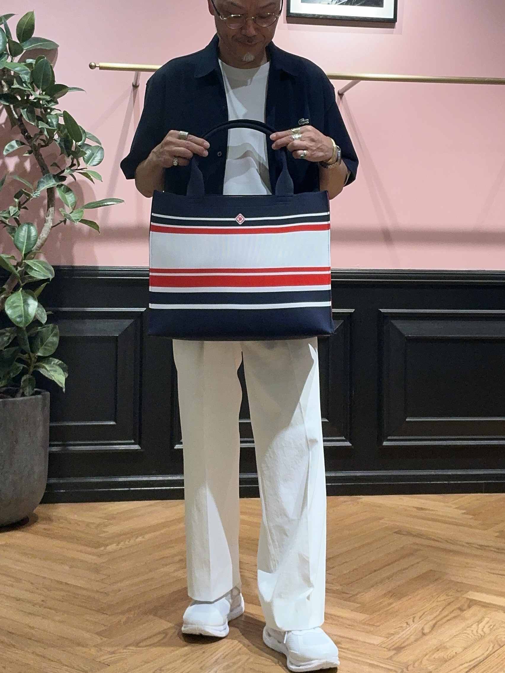 torigoeさんの「DRESSTERIOR｜LACOSTE（ラコステ）WOVEN SHIRT｜Tシャツ」を使ったコーディネート