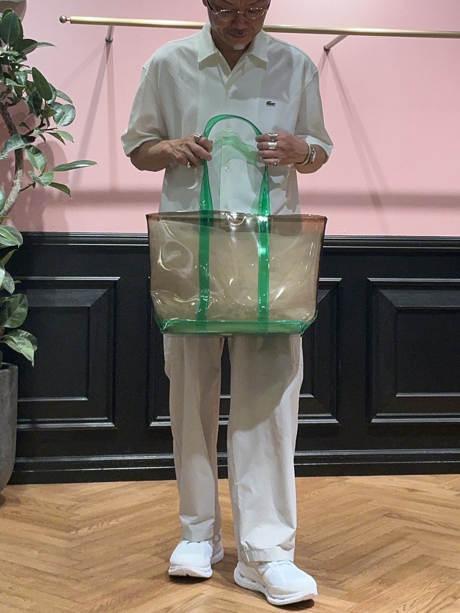 torigoeさんの「DRESSTERIOR｜LACOSTE（ラコステ）WOVEN SHIRT｜Tシャツ」を使ったコーディネート