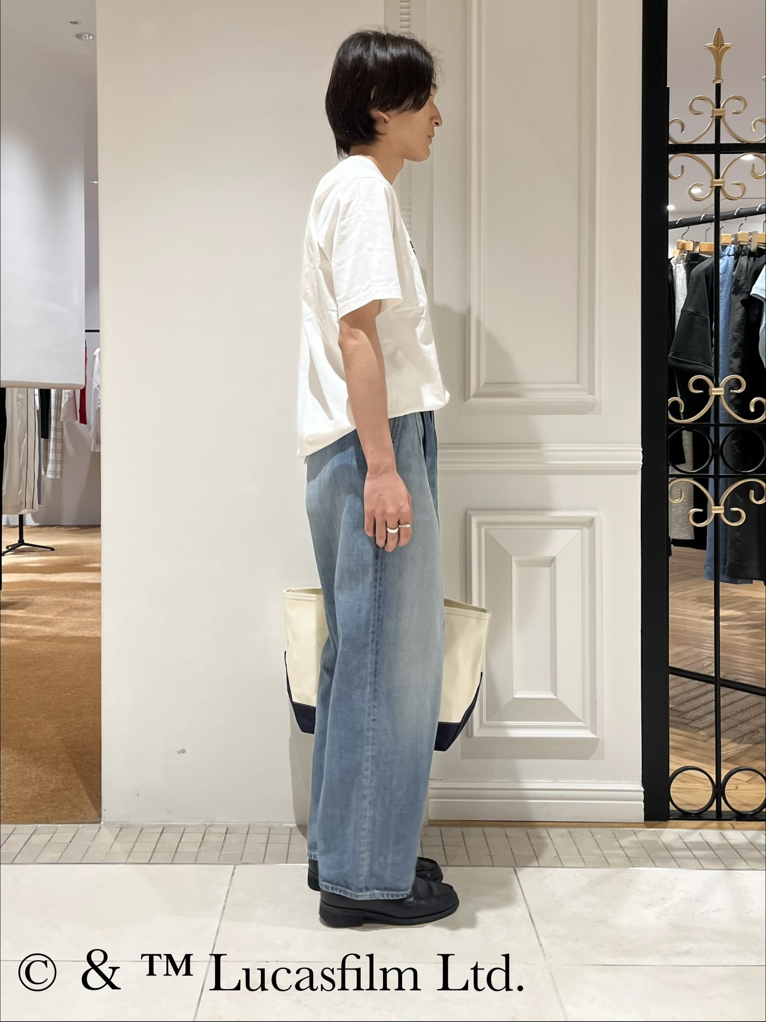 Watanabeさんの「DRESSTERIOR｜【接触冷感】STAR WARS カプセルグローグTシャツ」を使ったコーディネート