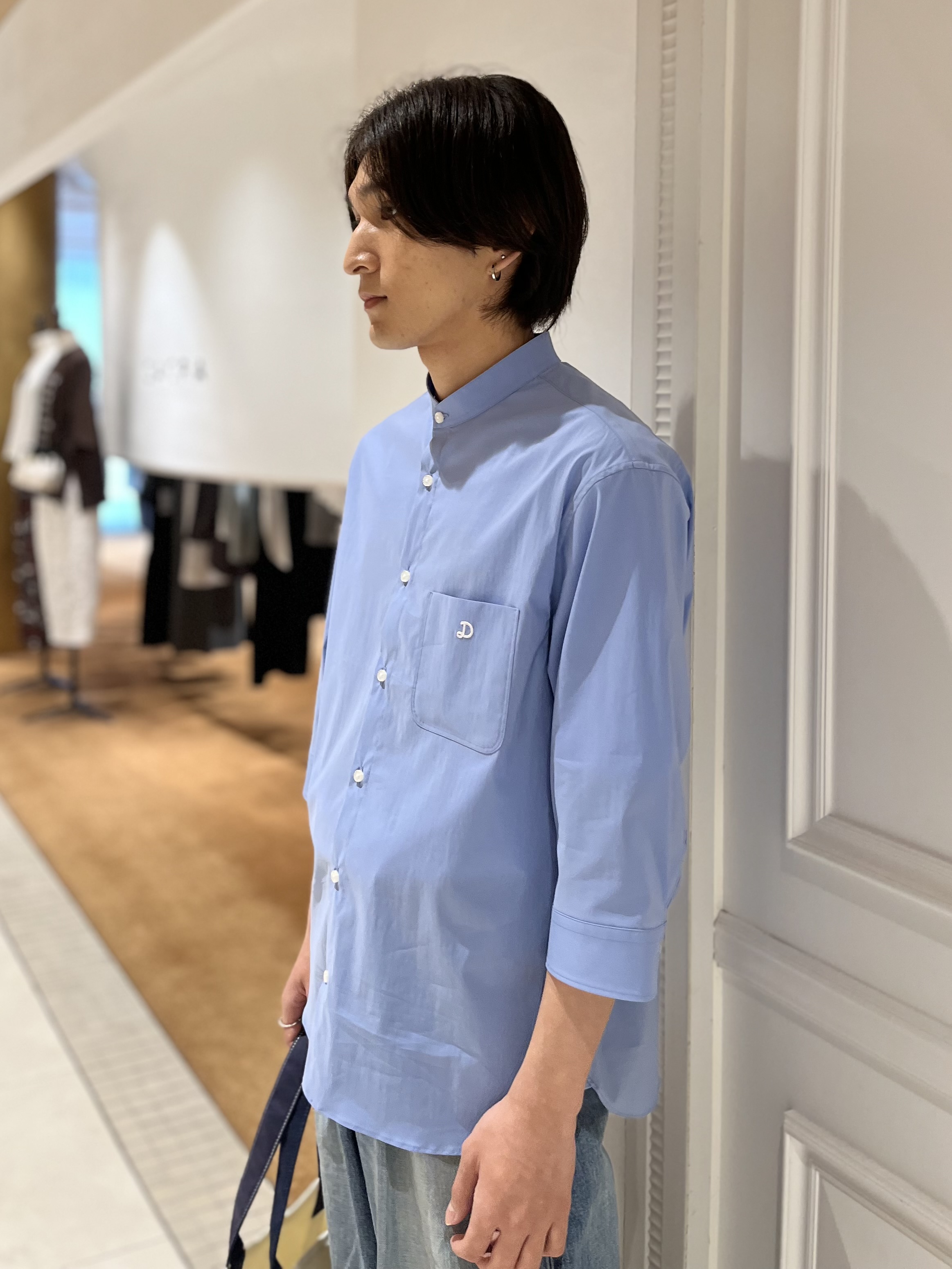 Watanabeさんの「DRESSTERIOR｜オーガニックコットン ストレッチバンドカラーシャツ」を使ったコーディネート