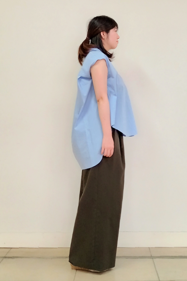 emiさんの「DRESSTERIOR｜フレンチスリーブ スキッパーブラウス」を使ったコーディネート