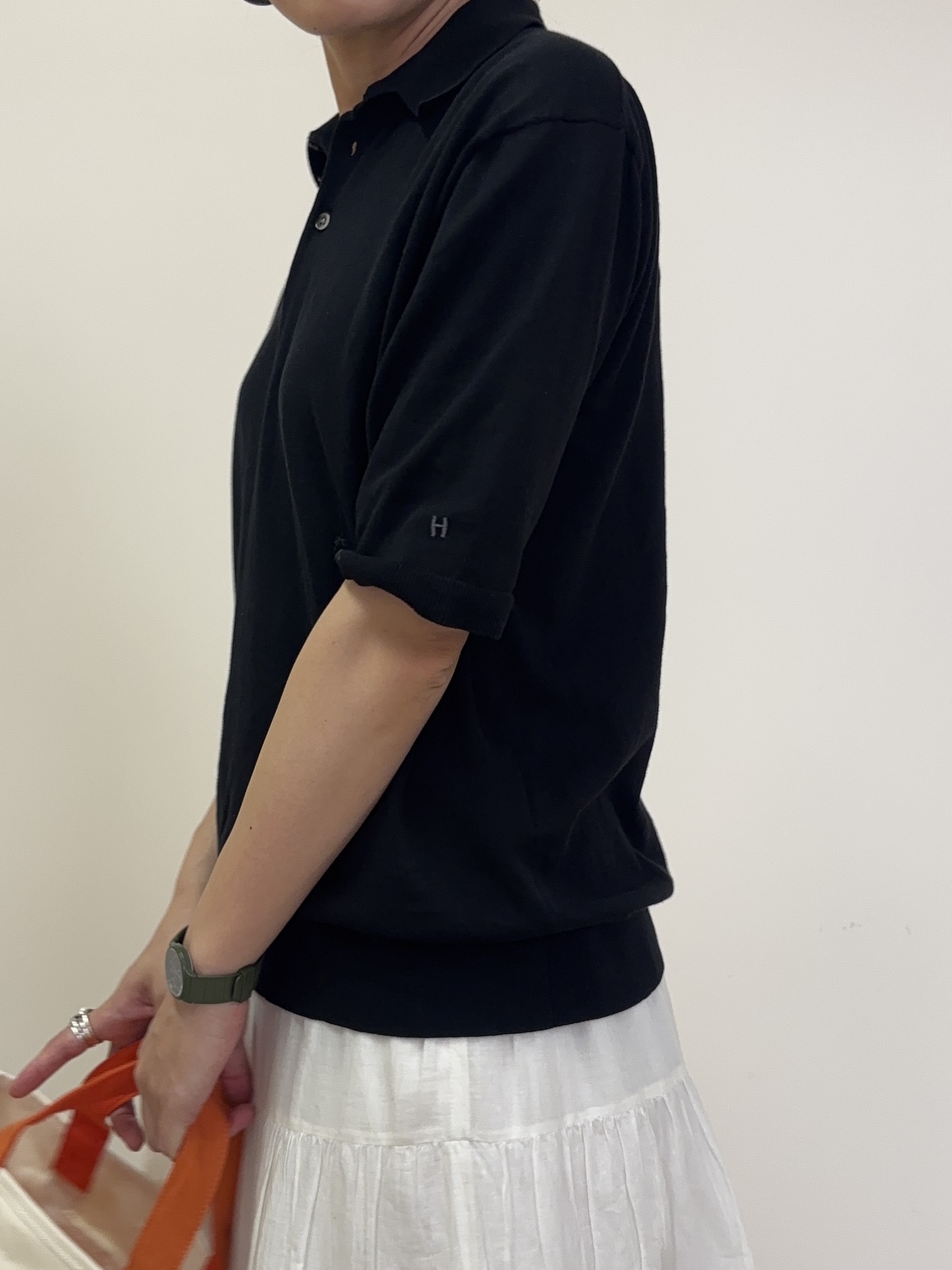 Harukaさんの「DRESSTERIOR｜【干場義雅&times;DRESSTERIOR】ウォッシャブル ニットポロシャツ」を使ったコーディネート